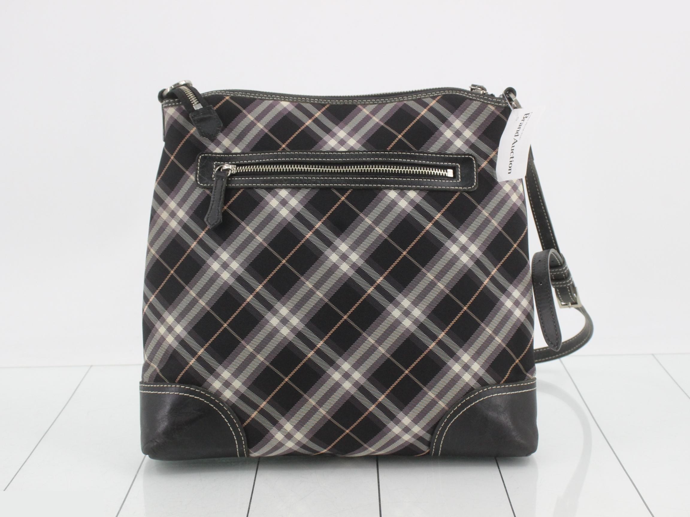 Blue Label Canvas Leather Shoulder Bag — view 2