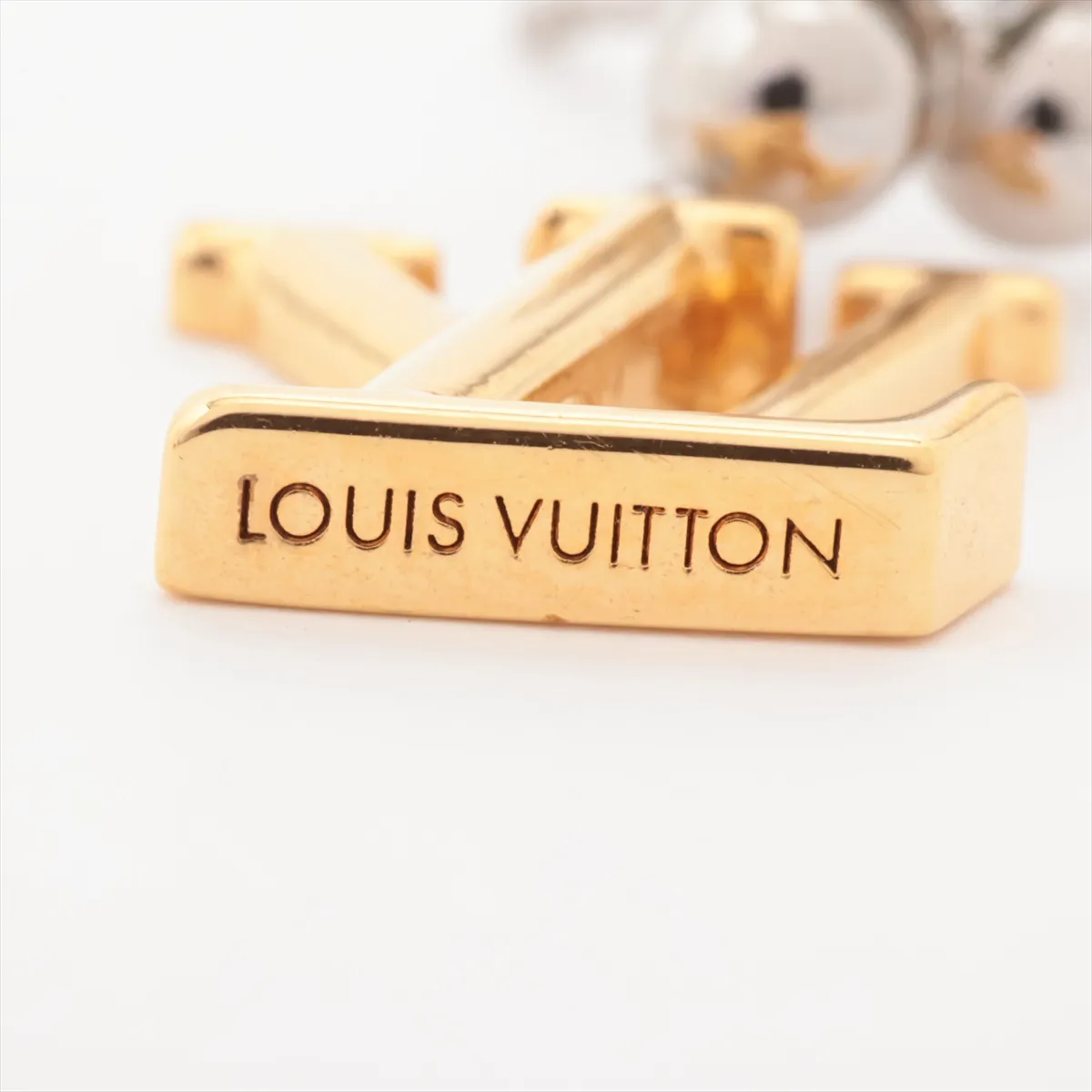 M01287 Earrings Pandant LV Iconic Flower AK4213 Earrings (for both ears) GP Gold x Silver — view 5