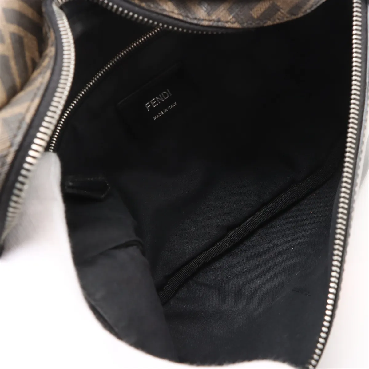 Zucca PVC x Leather Body Bag Brown x Black x Red 7VA434 — view 6