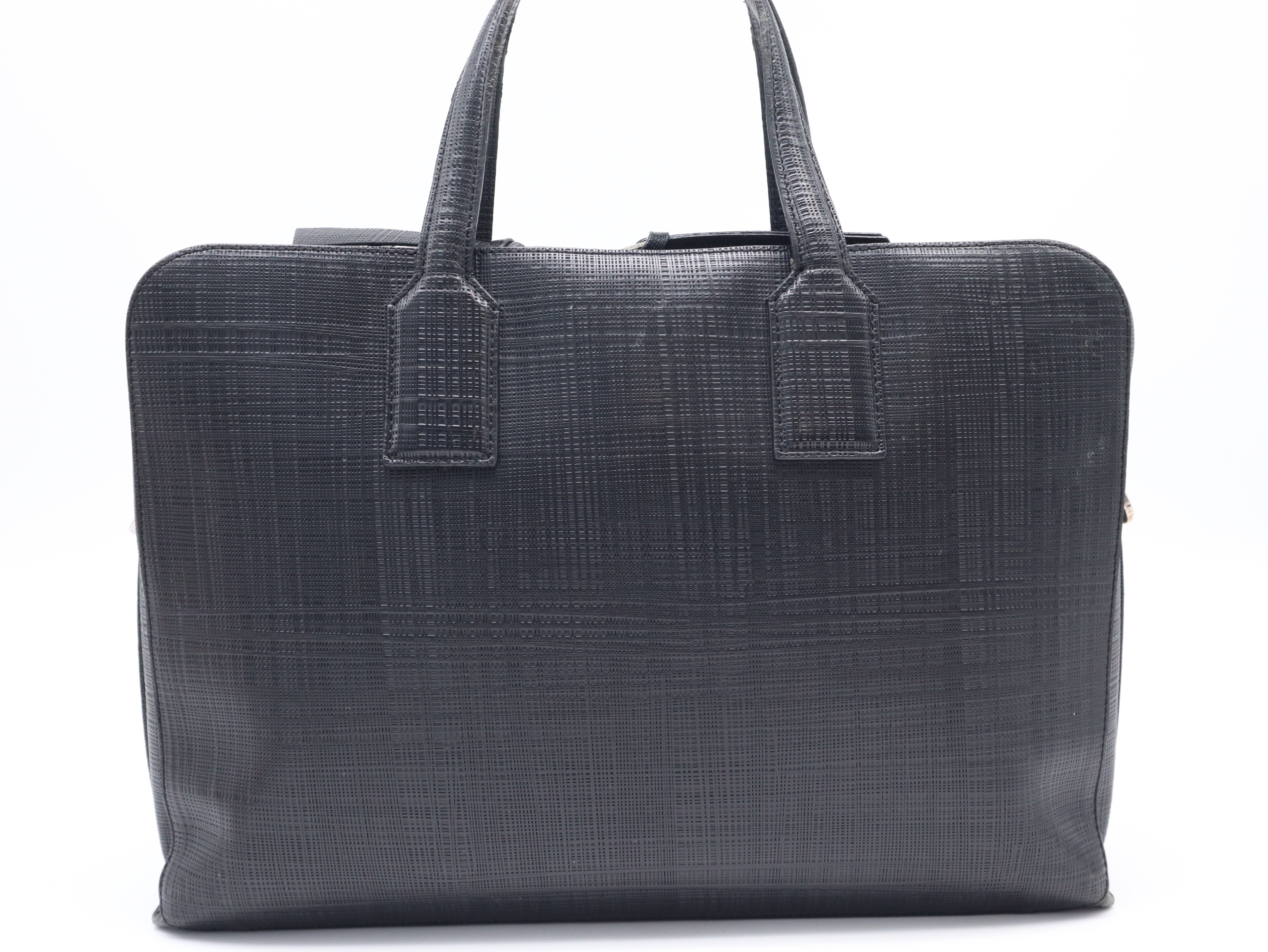 Leather Goya Briefcase Black Business Bag — view 2