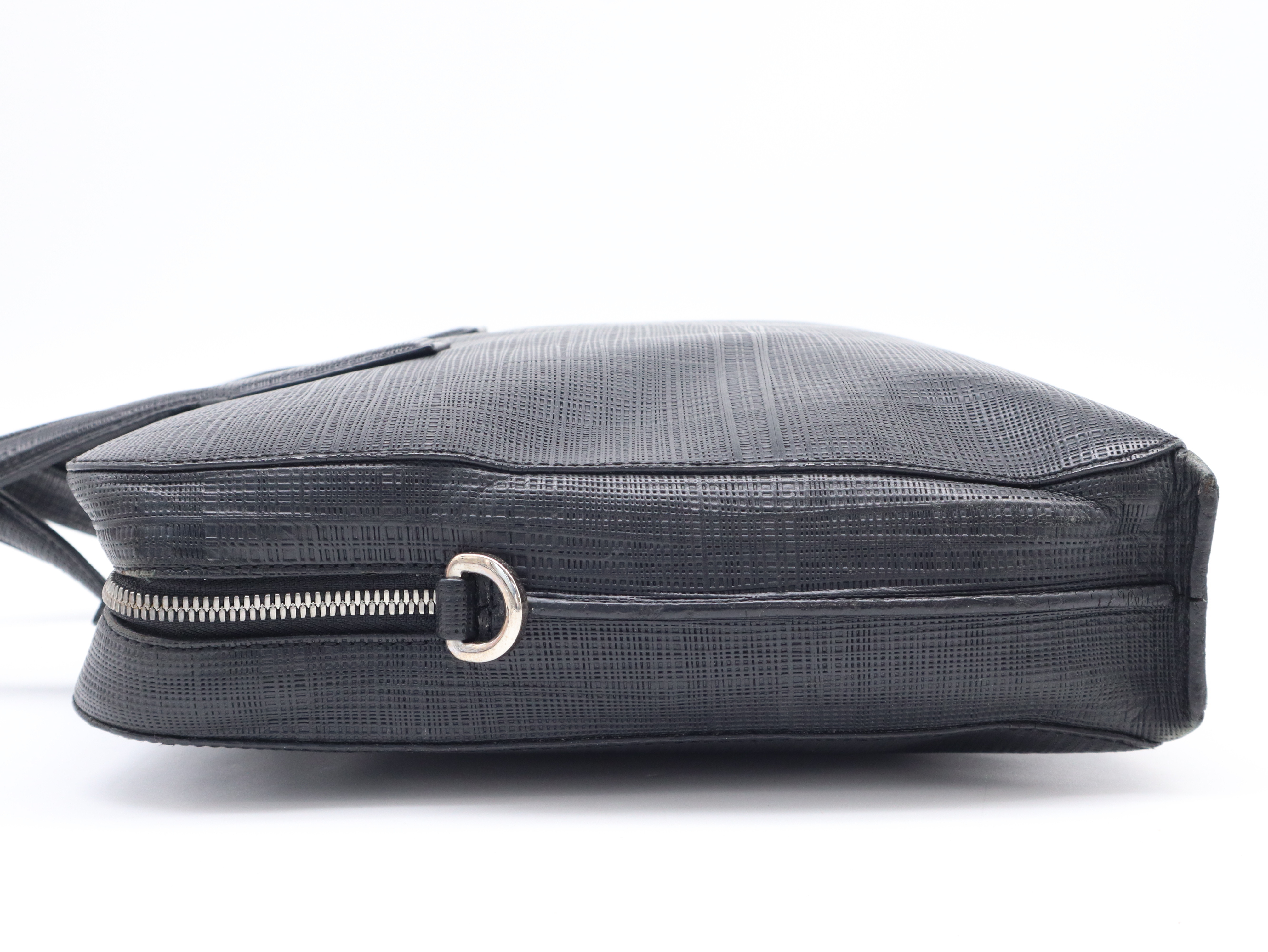 Leather Goya Briefcase Black Business Bag — view 3