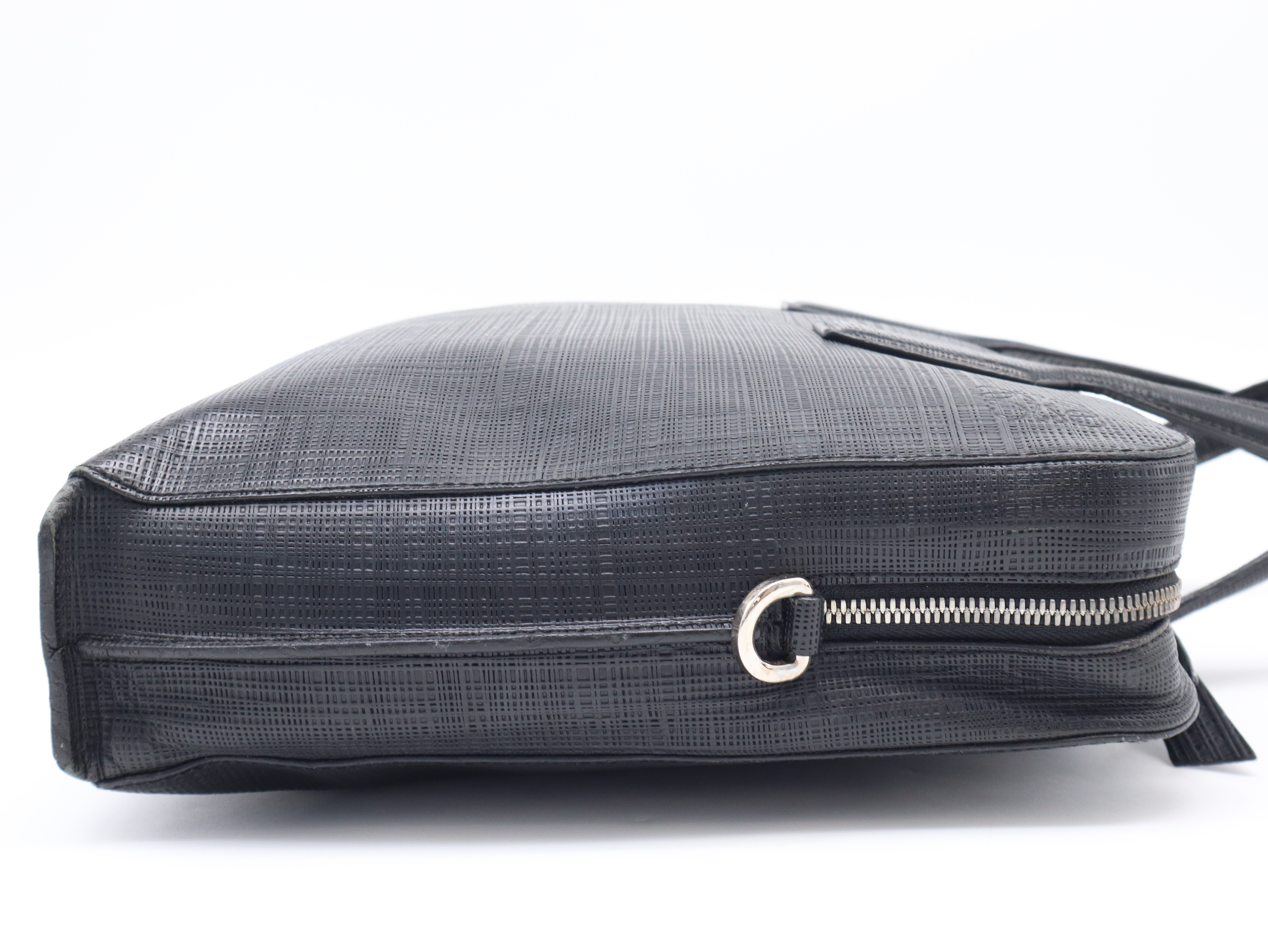 Leather Goya Briefcase Black Business Bag — view 5