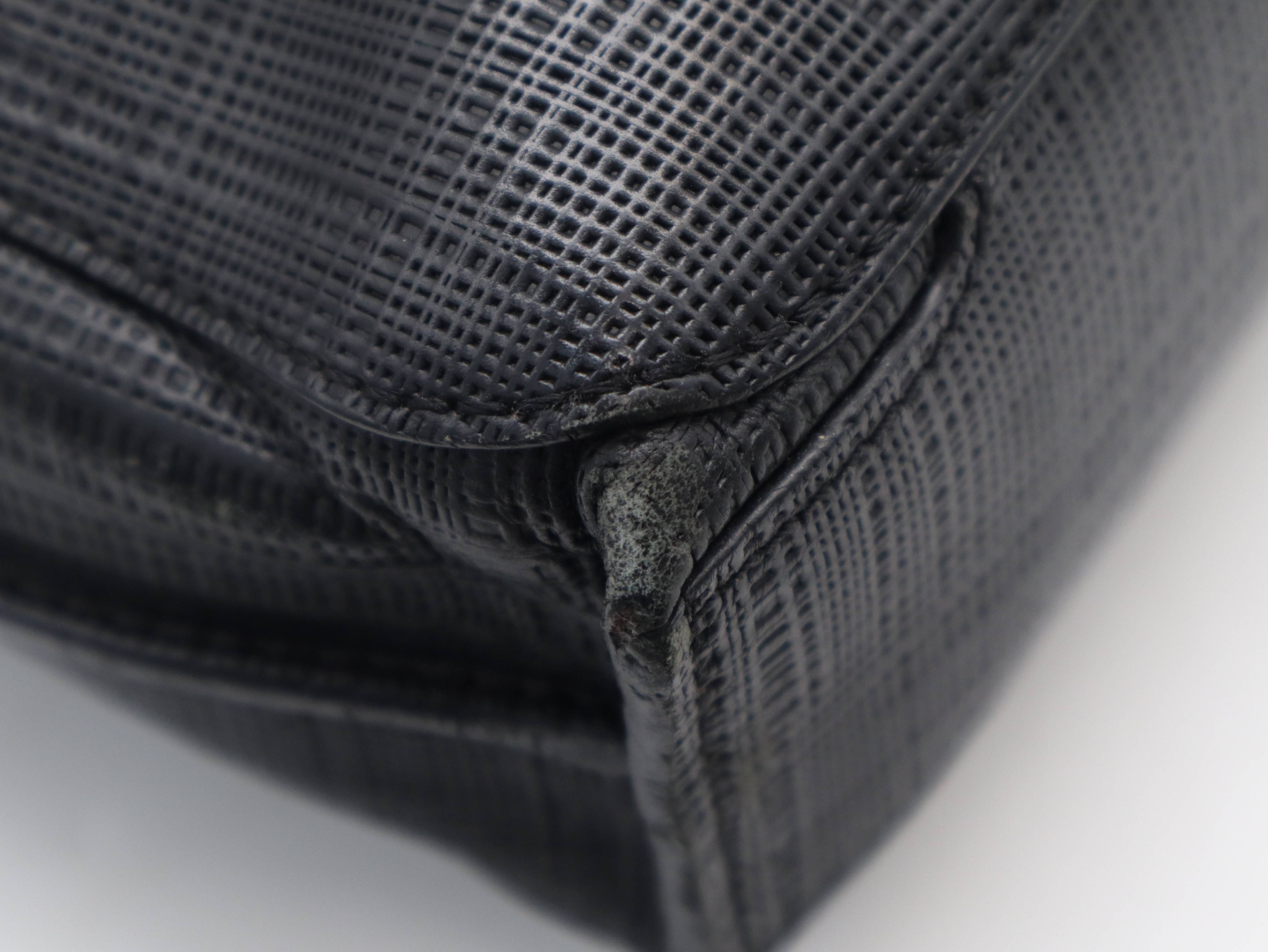 Leather Goya Briefcase Black Business Bag — view 9
