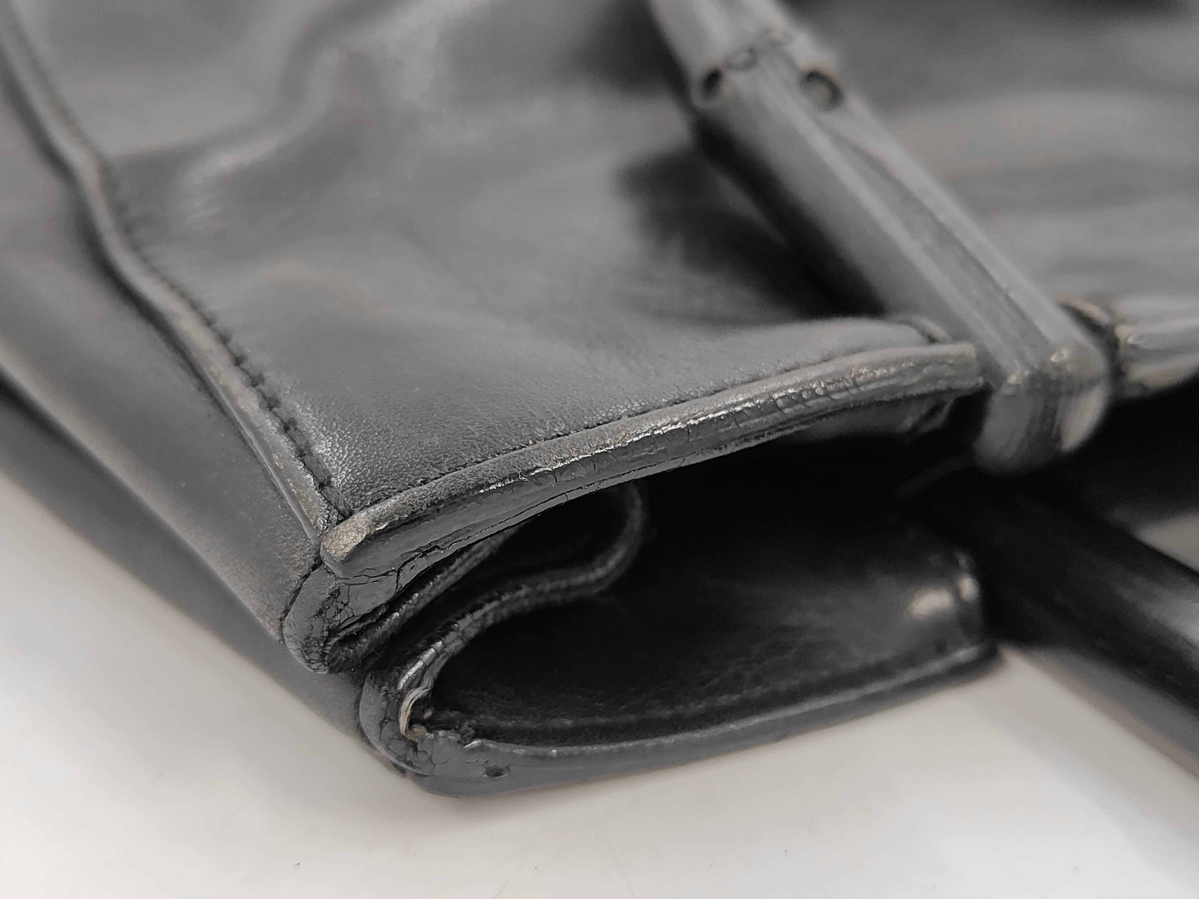 Bamboo Leather Handbag (Black) — view 11