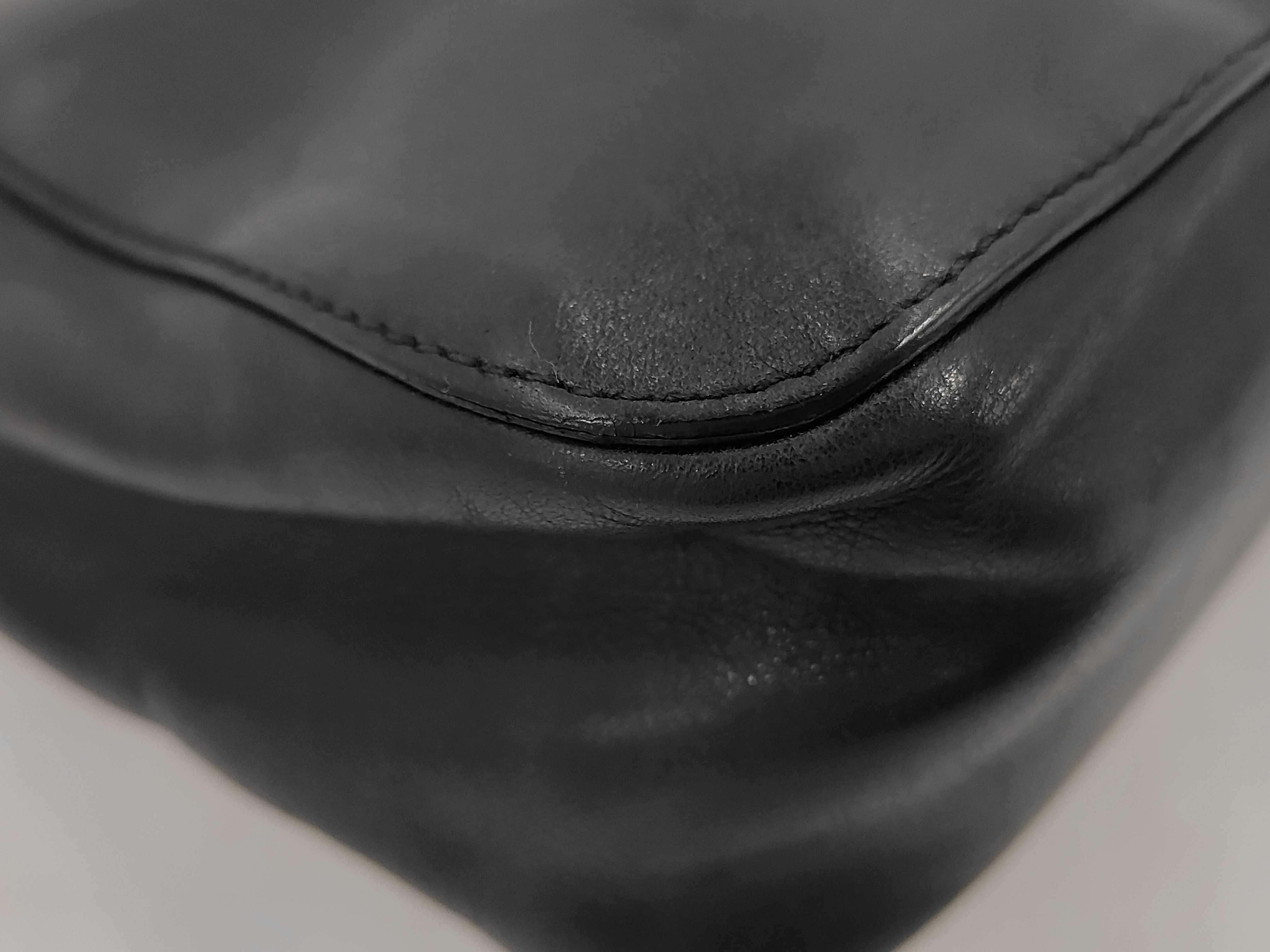 Bamboo Leather Handbag (Black) — view 3