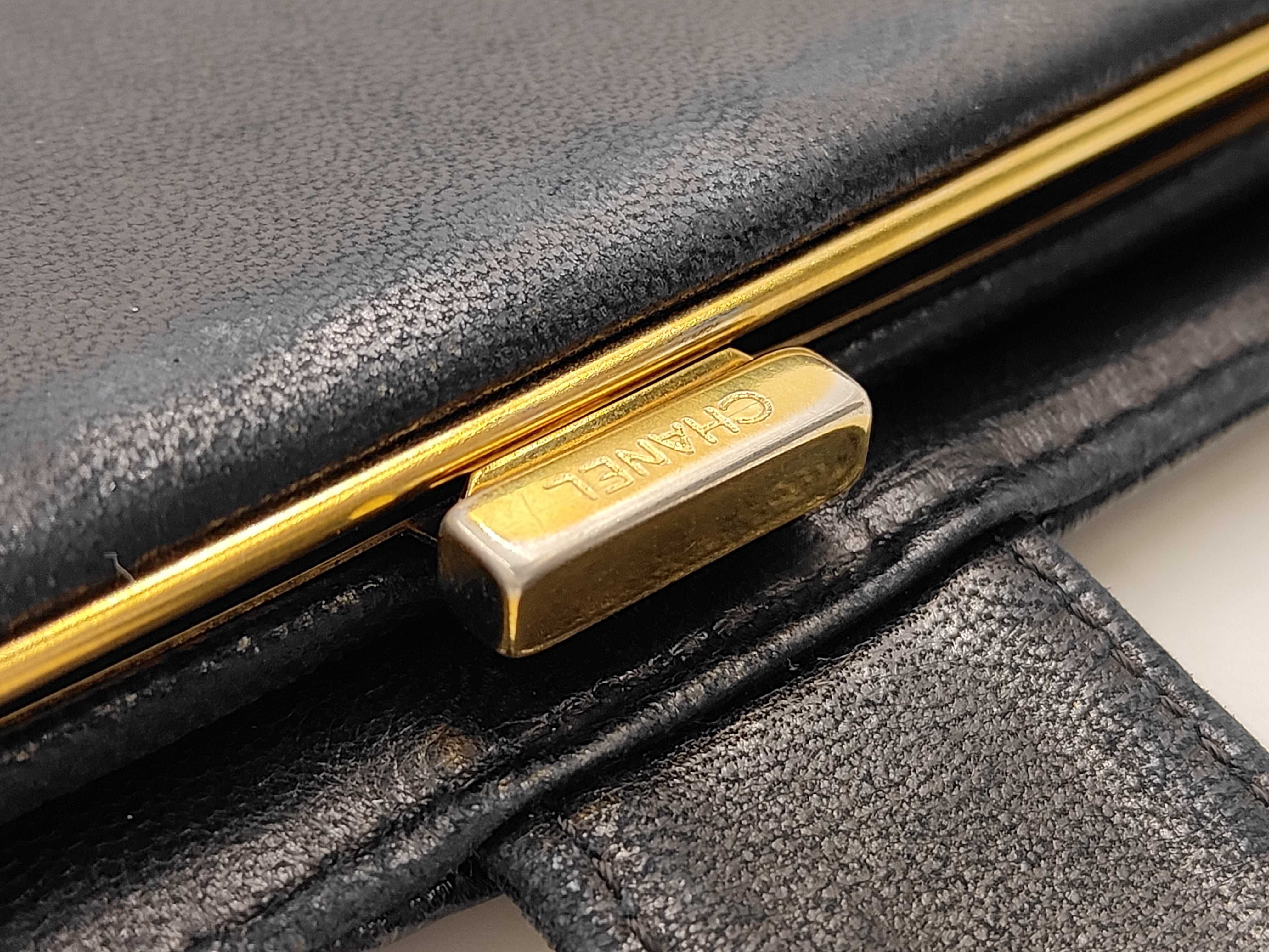 Coco Mark Caviar Leather Long Wallet — view 12