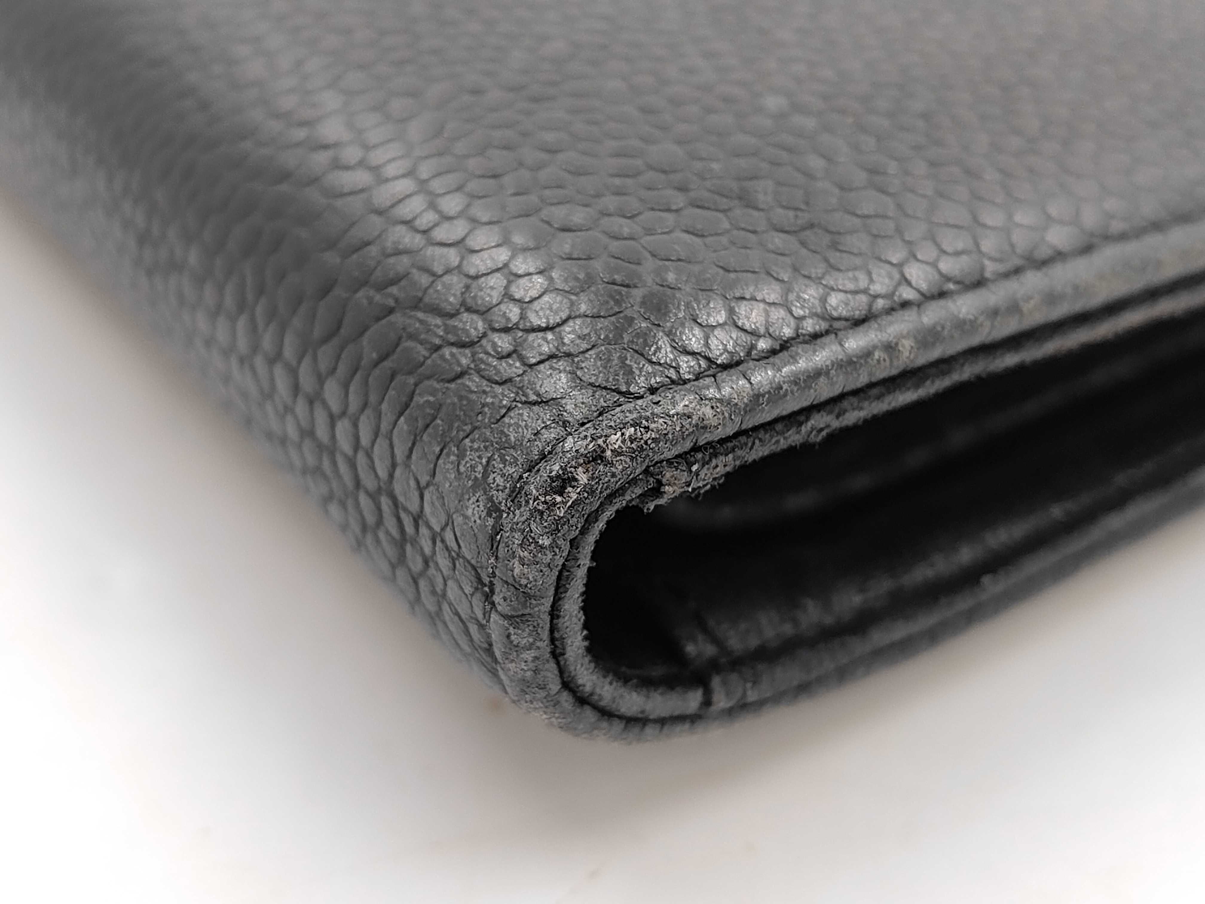 Coco Mark Caviar Leather Long Wallet — view 4