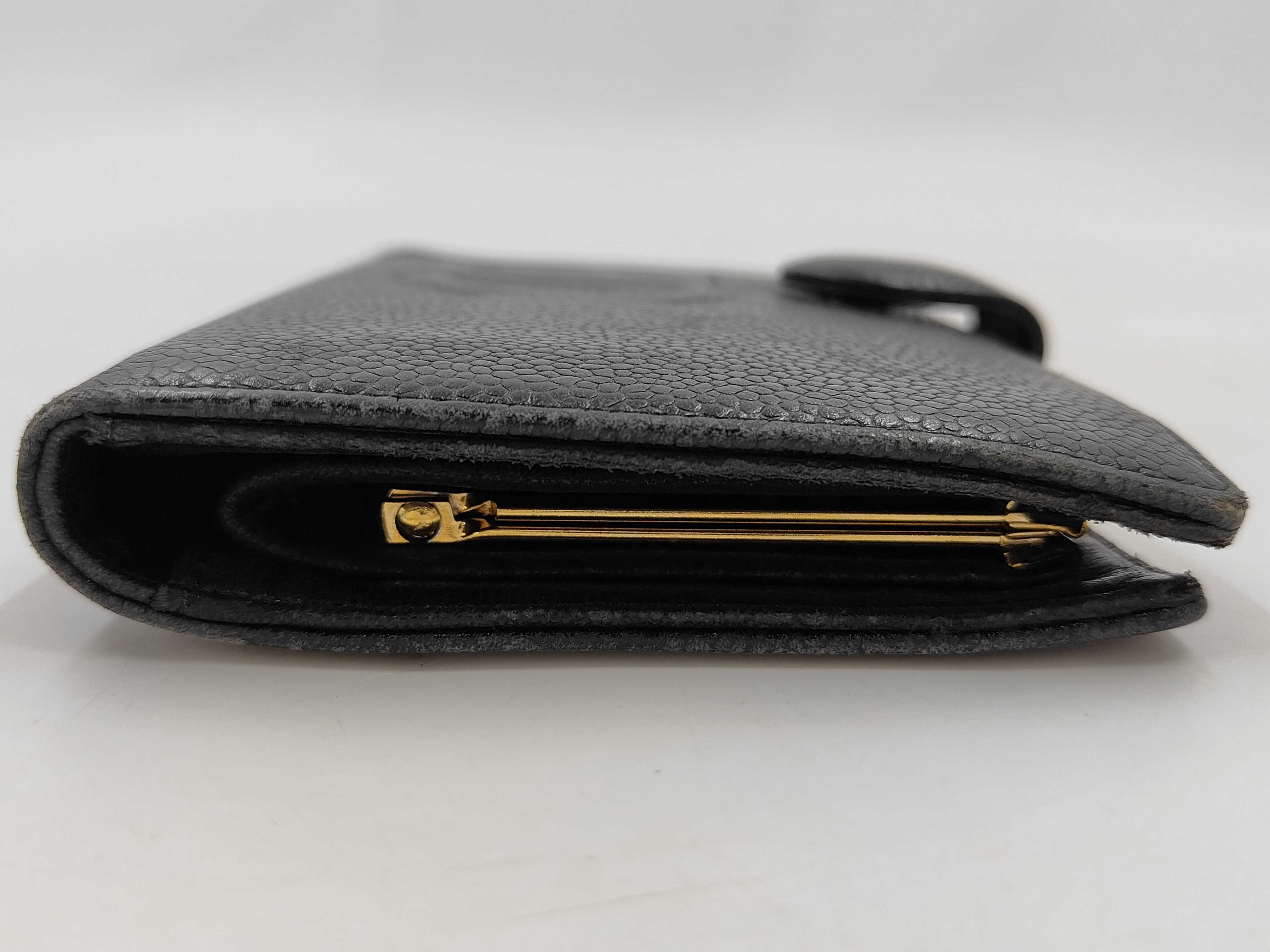 Coco Mark Caviar Leather Long Wallet — view 5