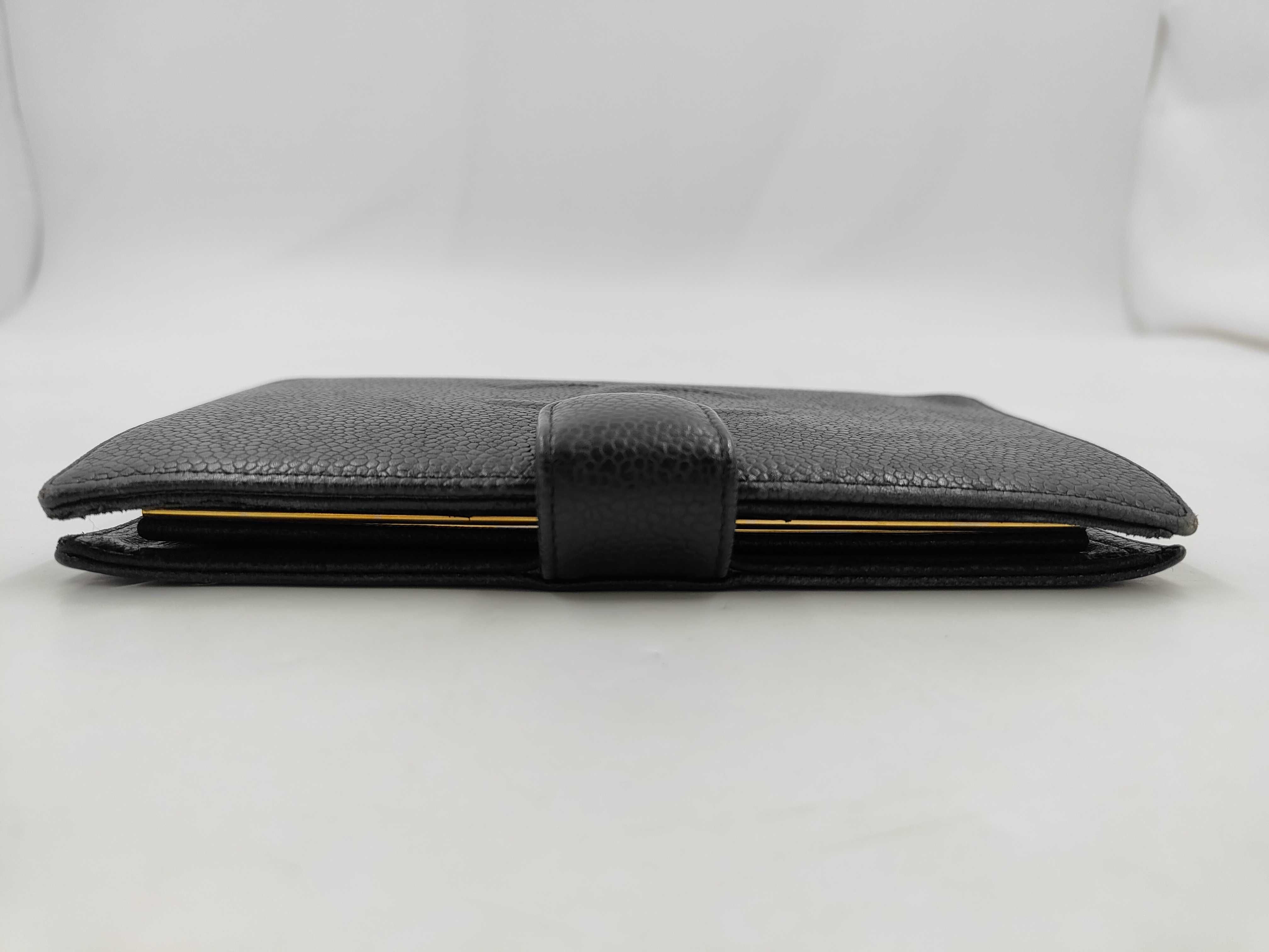 Coco Mark Caviar Leather Long Wallet — view 6