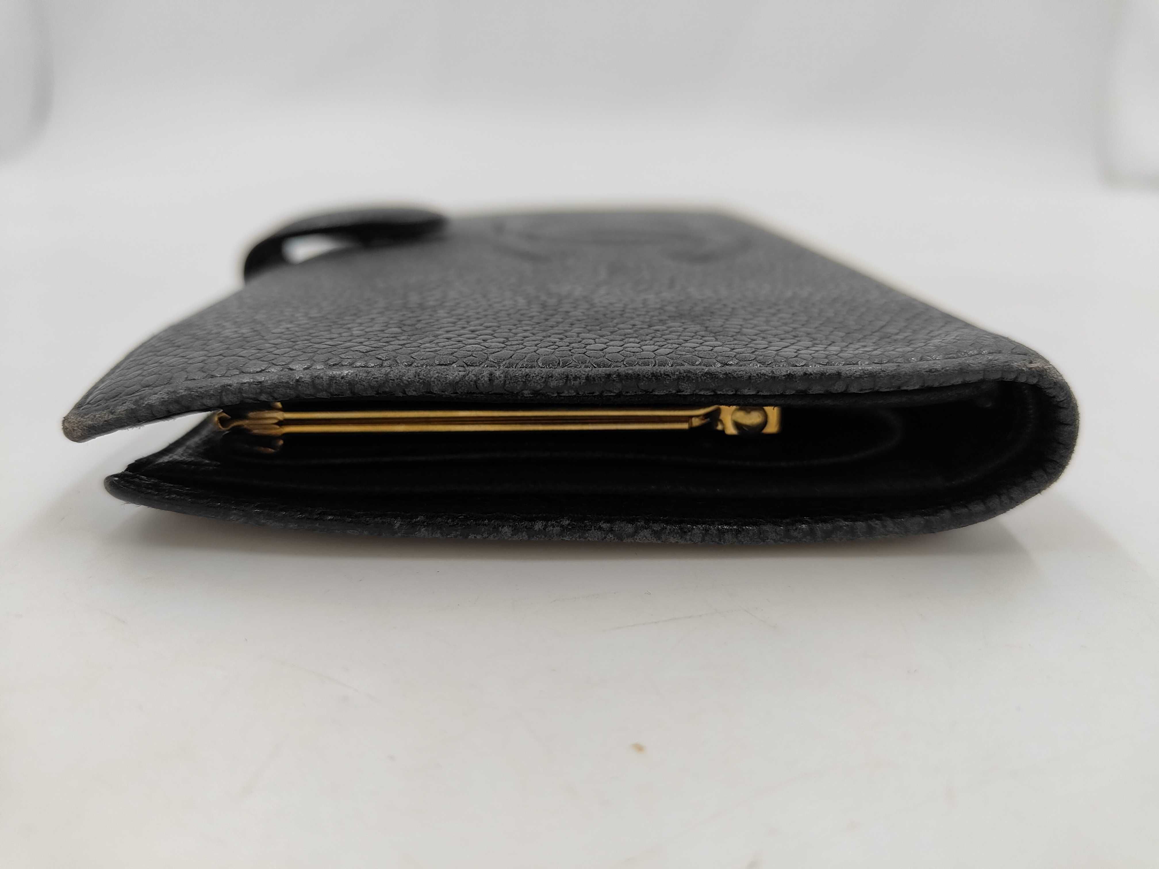 Coco Mark Caviar Leather Long Wallet — view 7