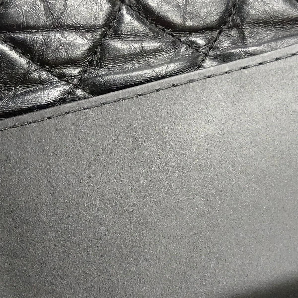 Gabrielle de Chanel Large Vintage Calf Chain Shoulder Bag, Black with Gold and Silver Hardware, Item No. 24231170 (Serial No. 24) — view 13