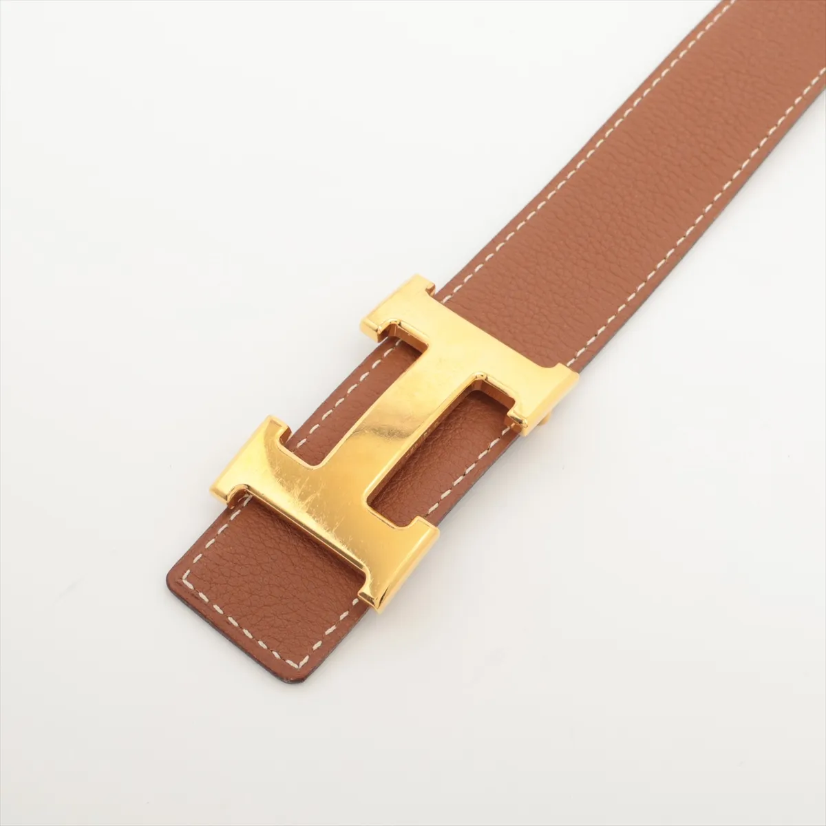 H-belt G:2003 Belt 74 GP x Leather Gold x Black — view 2