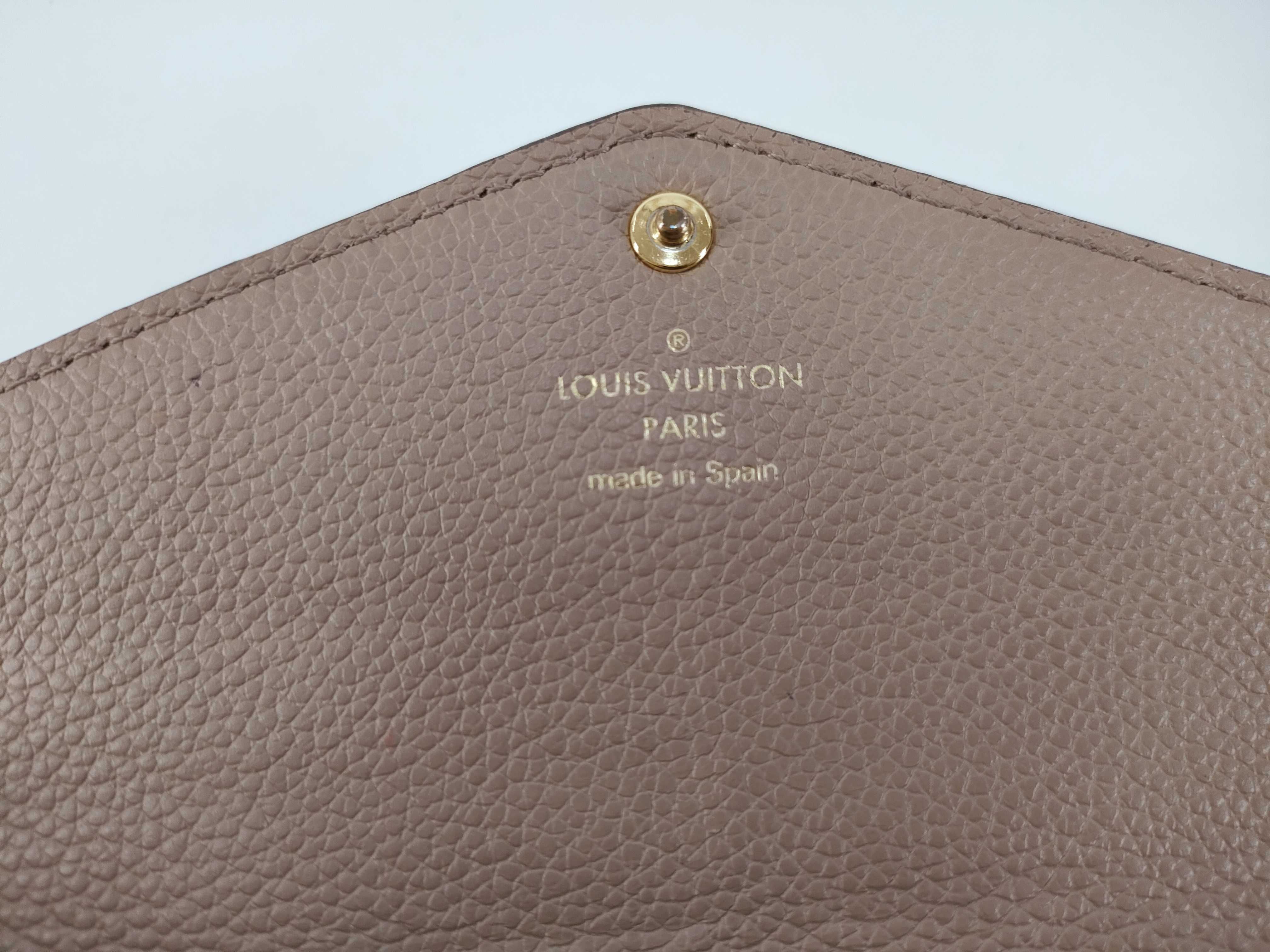 Monogram Louis Vuitton Empreinte Portefeuille Sarah Bicolor Tourterelle M81049 RFID Wallet — view 11