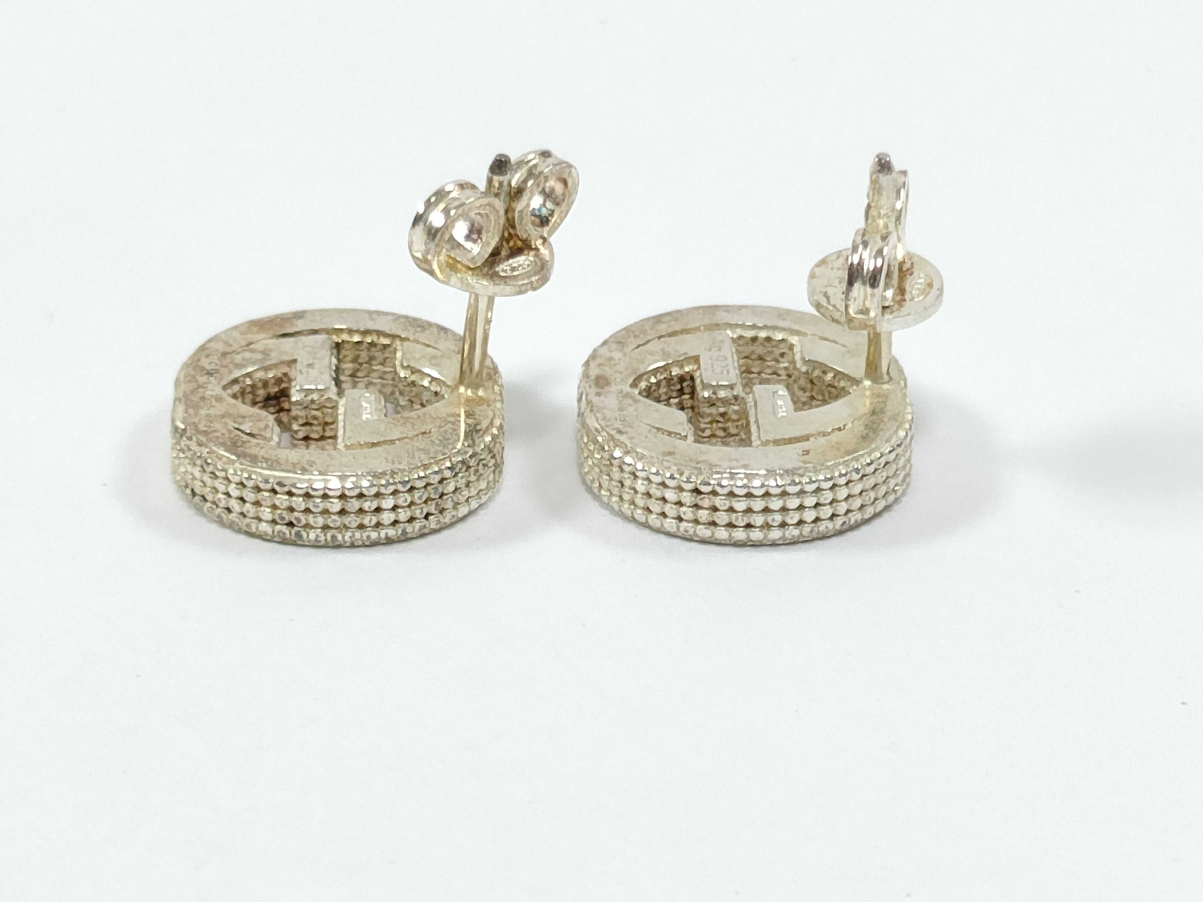 SV925 Interlocking G Earrings — view 4