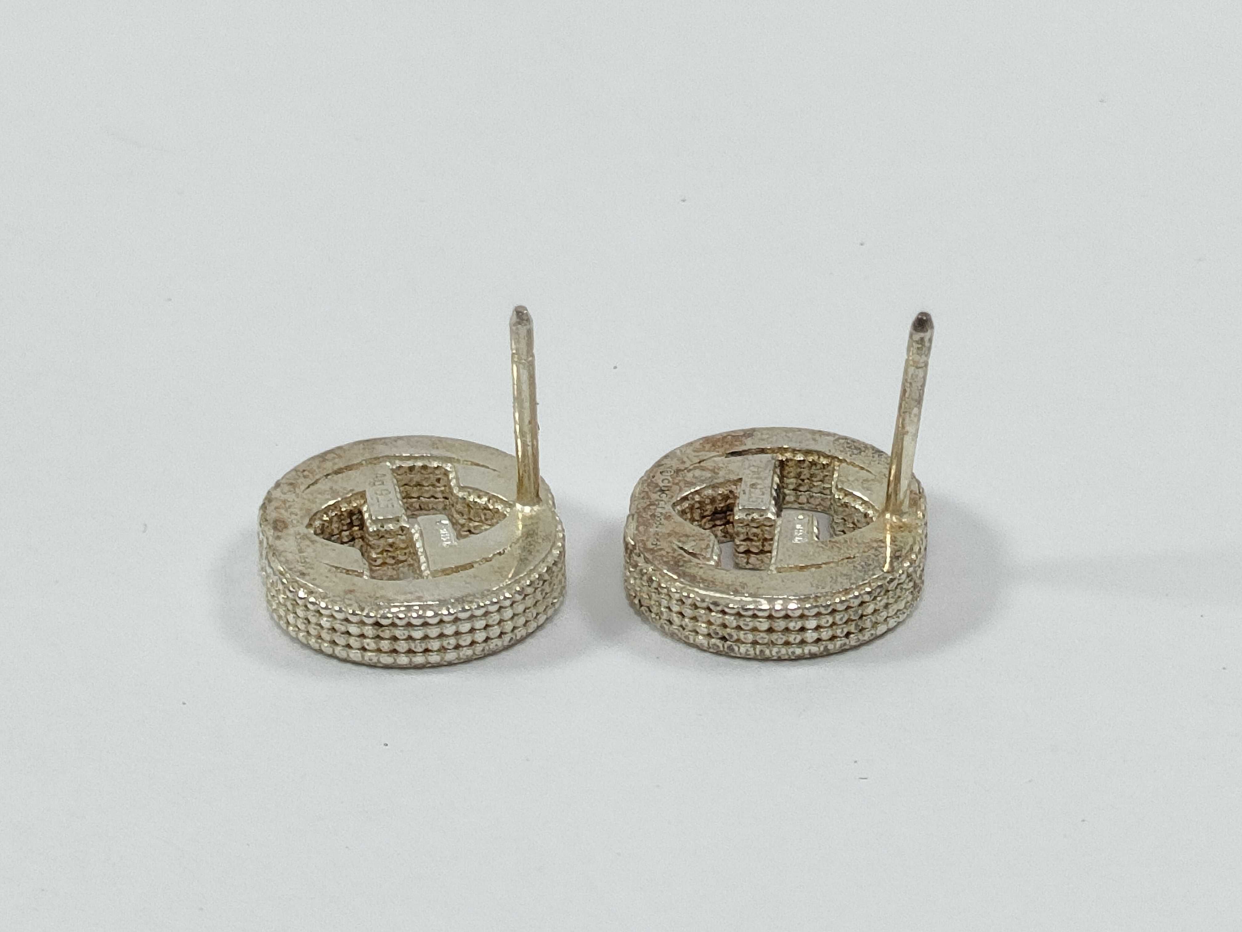 SV925 Interlocking G Earrings — view 5