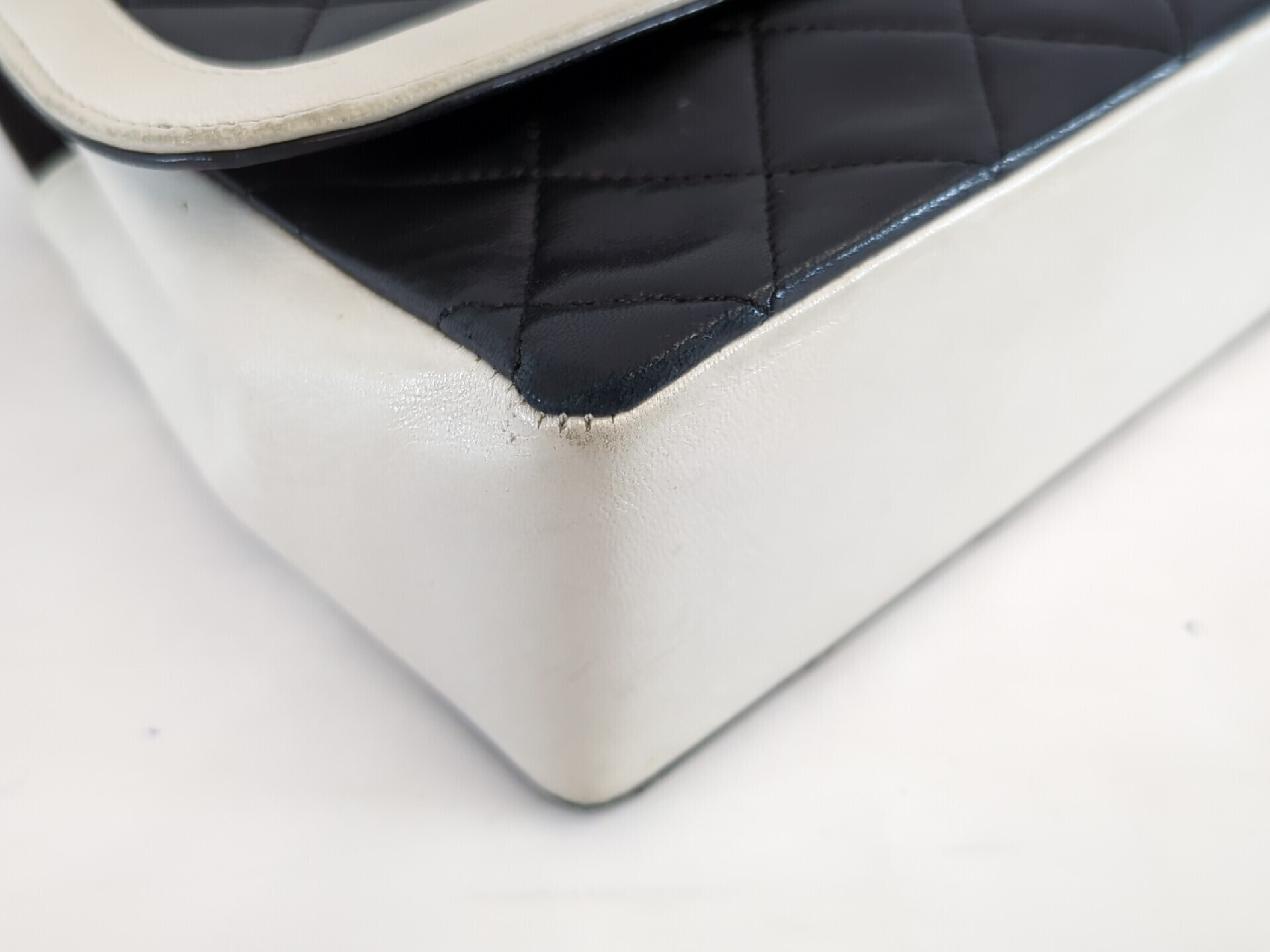 Lambskin Mini Matelassé Bicolor Shoulder Bag with Pouch (Series 1) — view 3