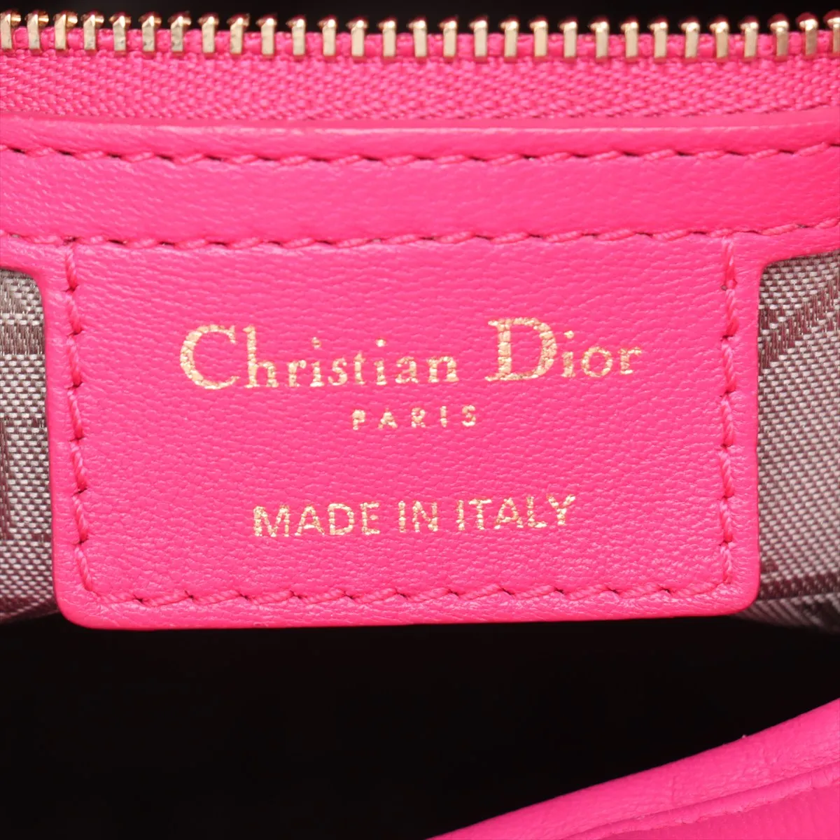 Lady Dior Cannage Large Leather 2WAY Handbag Pink — view 10