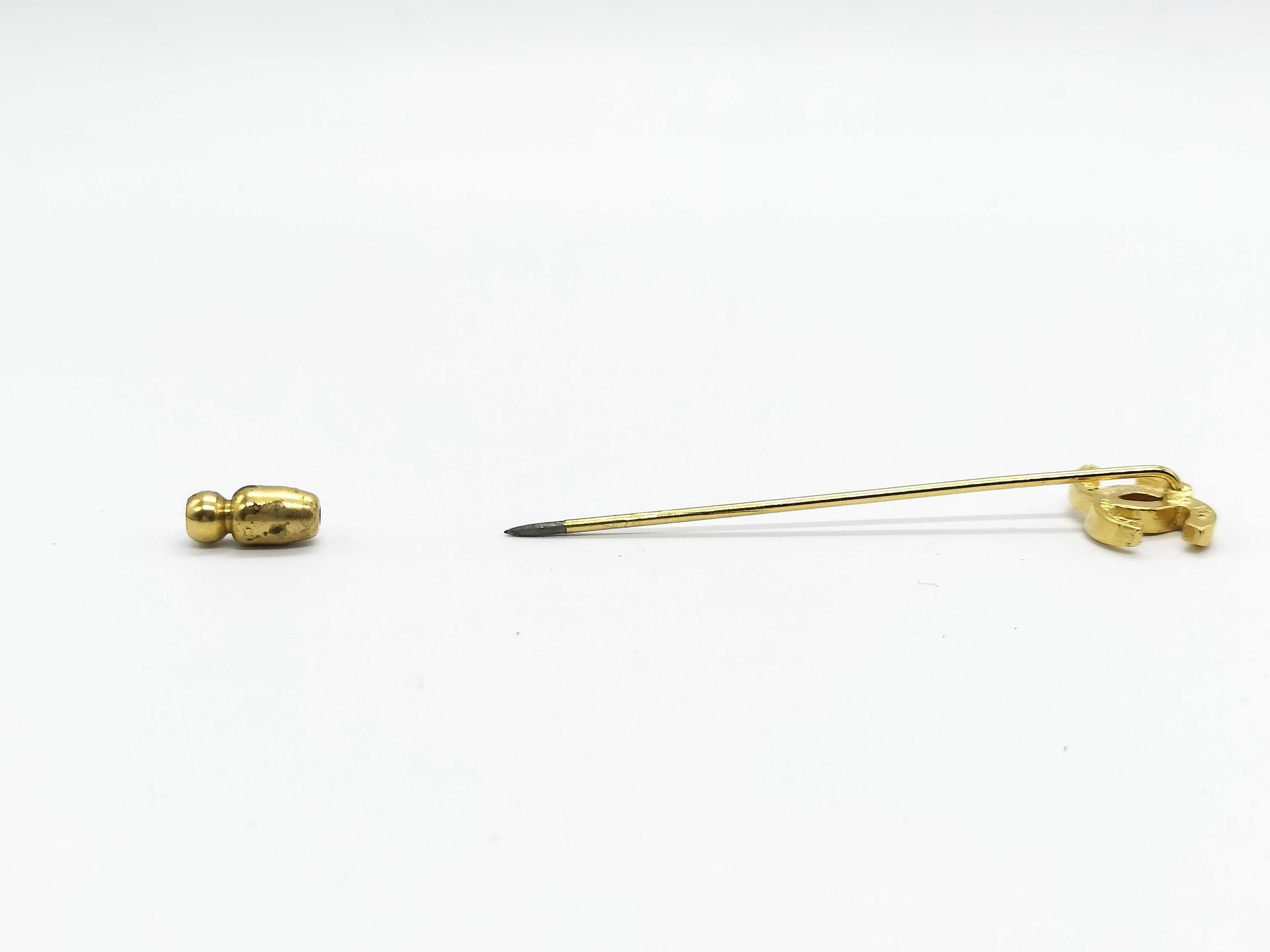 Coco Pin Brooch Gold Brooch — view 4