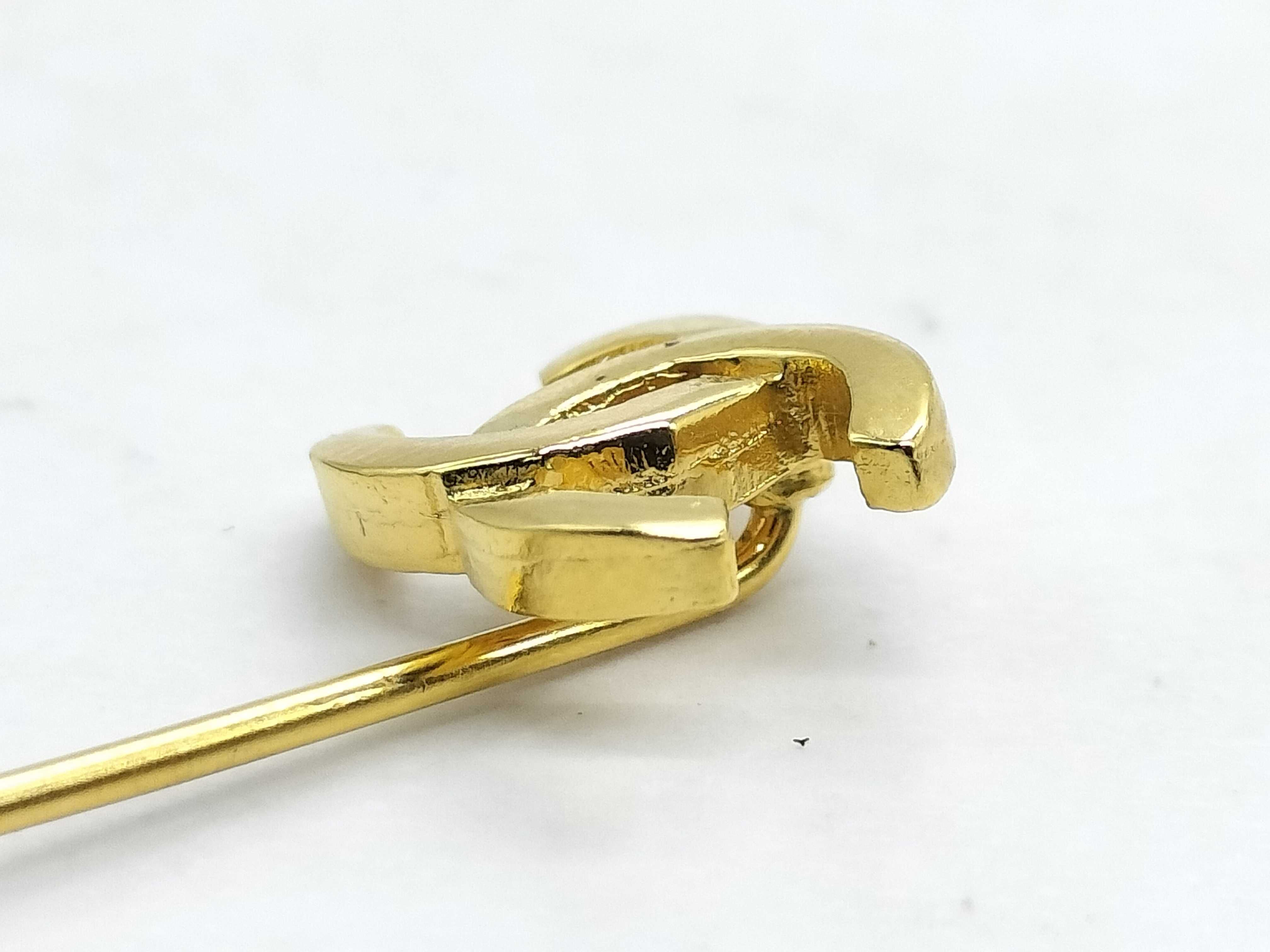 Coco Pin Brooch Gold Brooch — view 8
