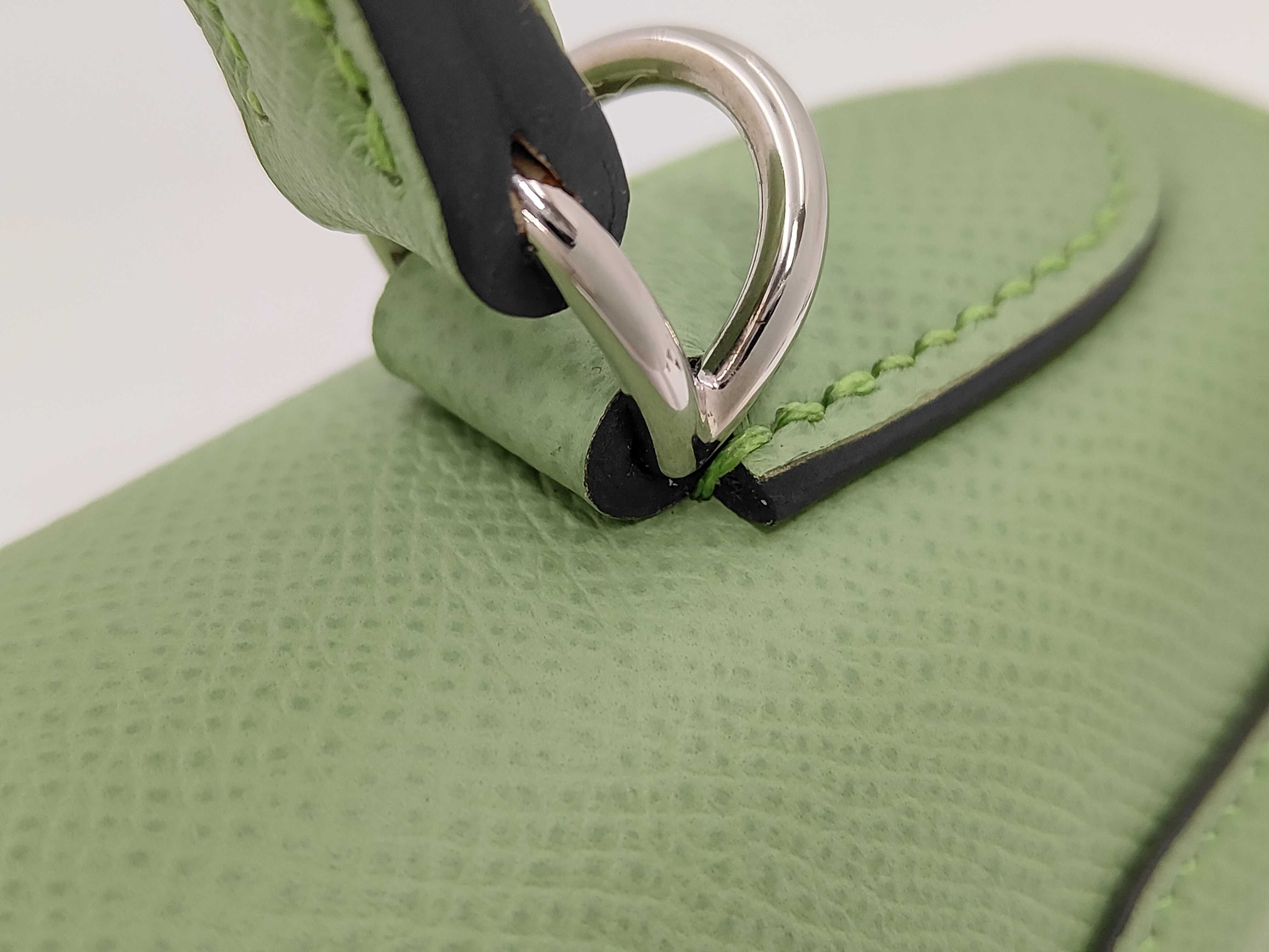 Kelly 28 Sellier Vert Cricket Epsom Leather Silver Hardware Z Stamp Handbag — view 3