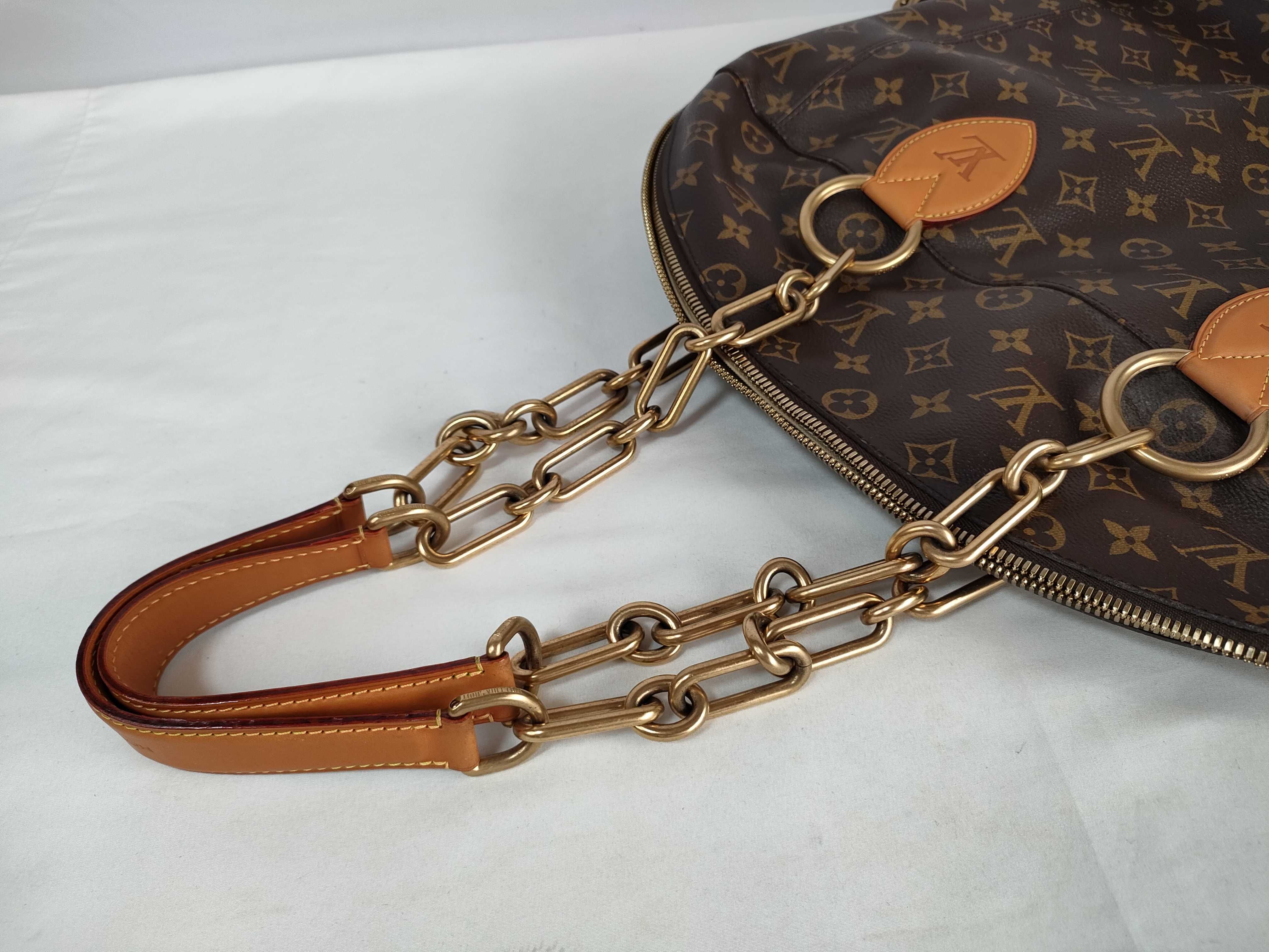 Monogram Karl Lagerfeld Collaboration Perforated Bag GM (Zipper torn) Tote Bag — view 3