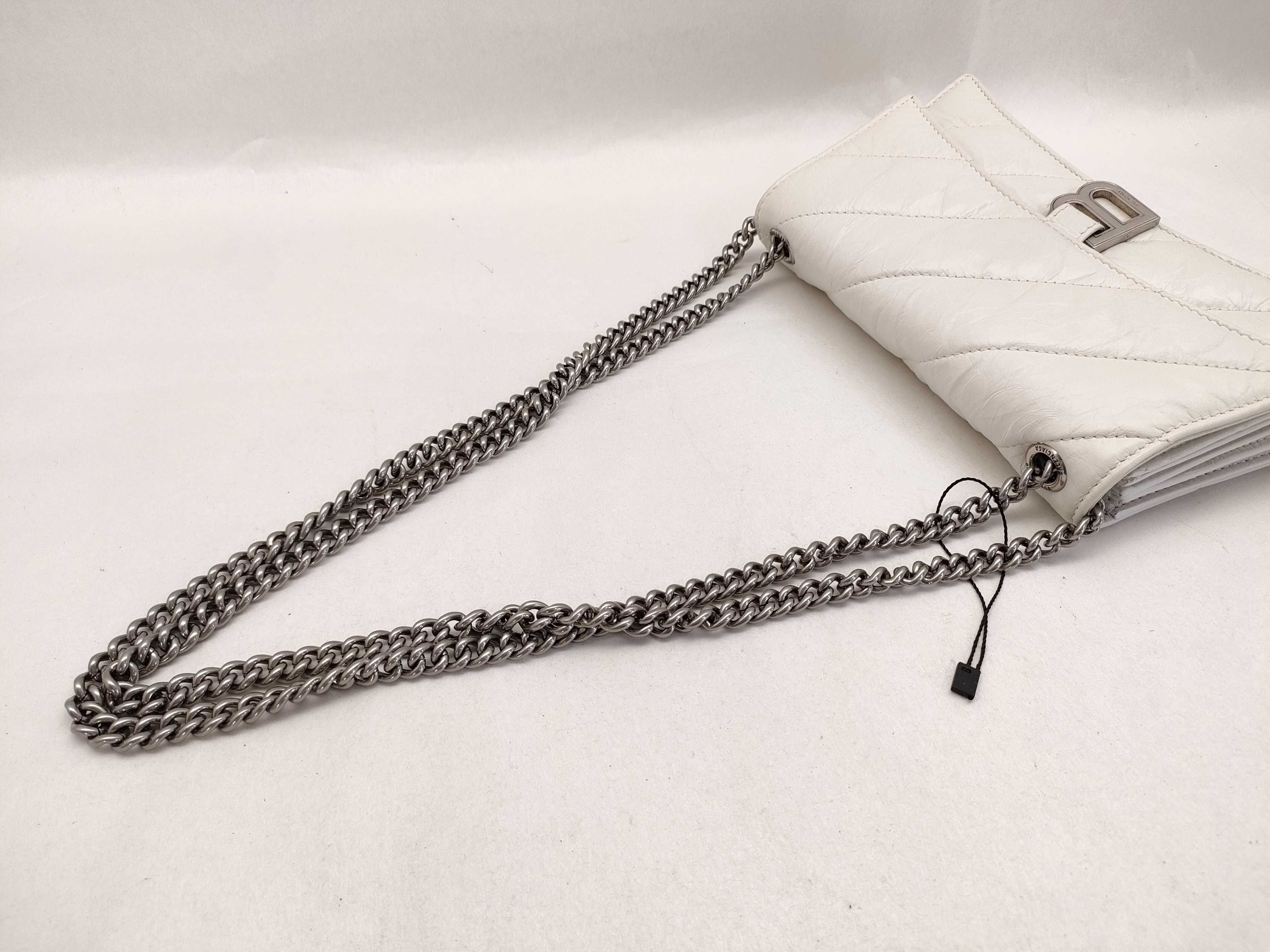 Crush Chain Shoulder Bag 736016 White Shoulder Bag — view 3