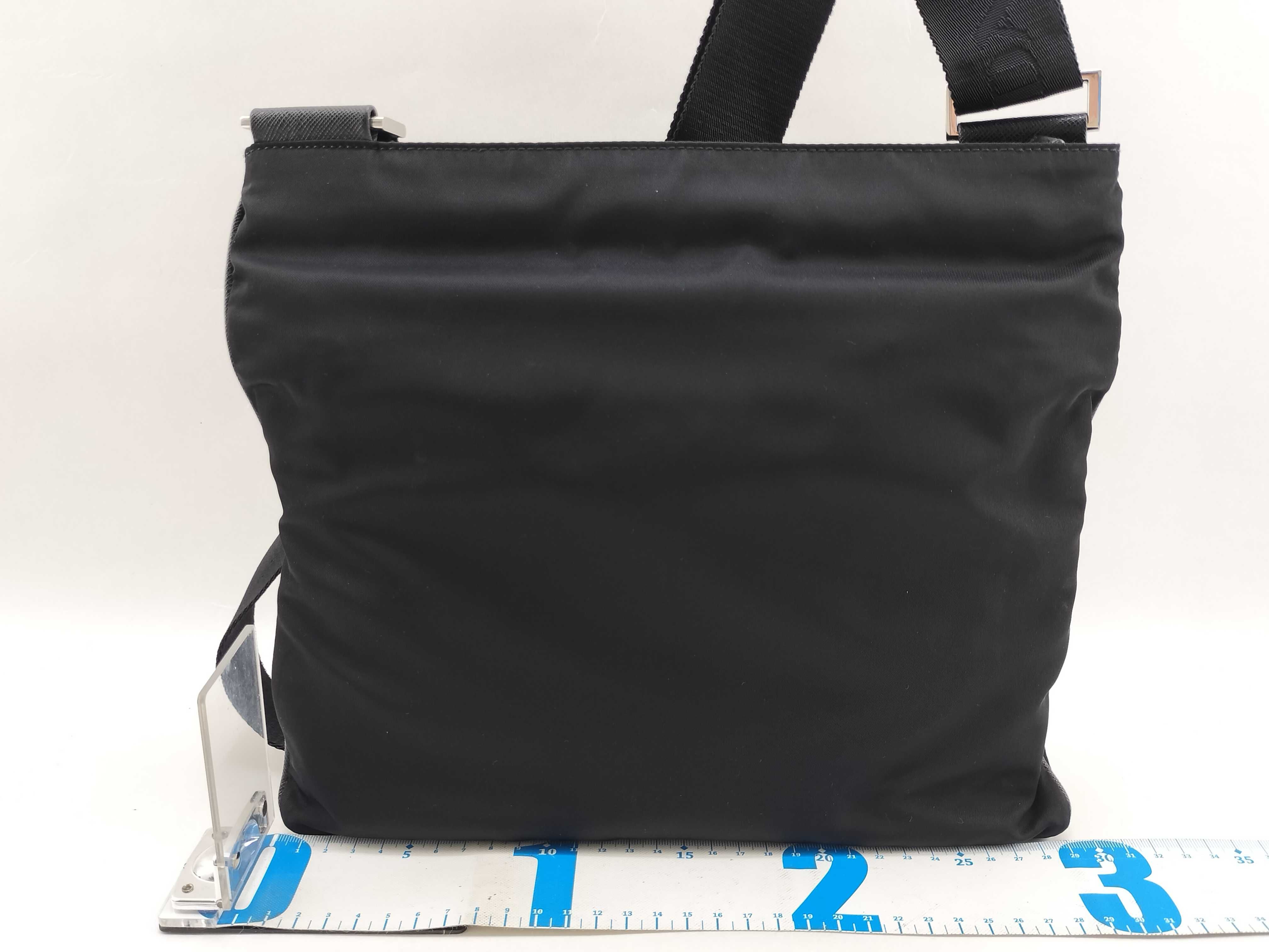 Nylon Prada Tessuto x Saffiano Shoulder Bag Black 2VH053 Shoulder Bag — view 2