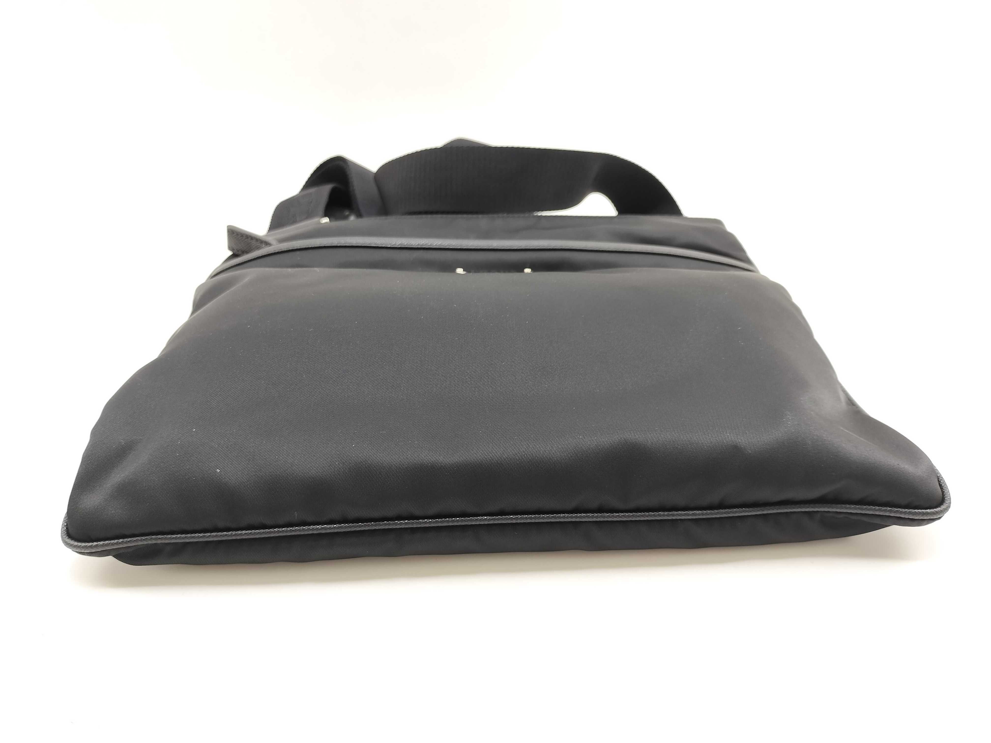 Nylon Prada Tessuto x Saffiano Shoulder Bag Black 2VH053 Shoulder Bag — view 3