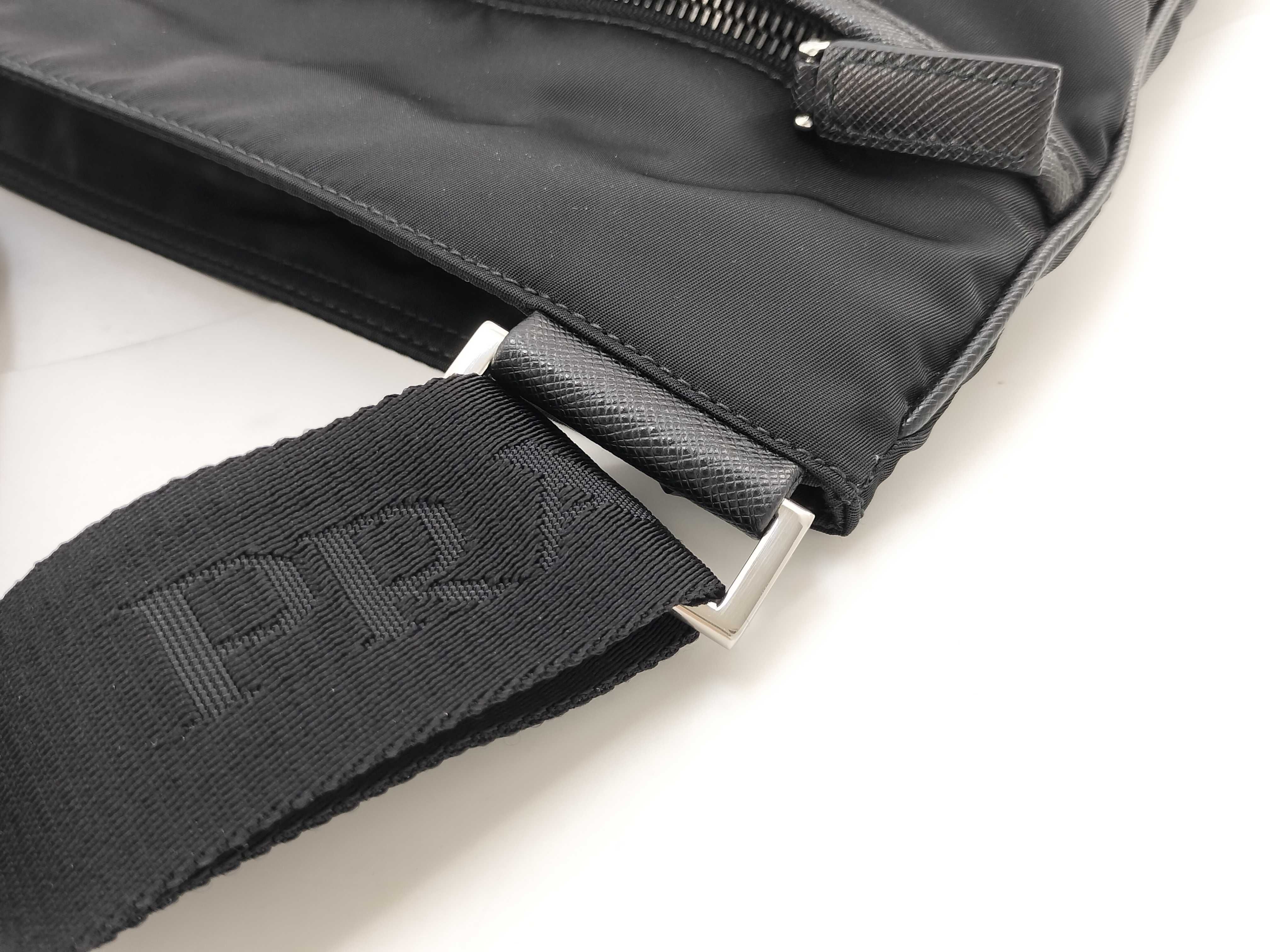 Nylon Prada Tessuto x Saffiano Shoulder Bag Black 2VH053 Shoulder Bag — view 5