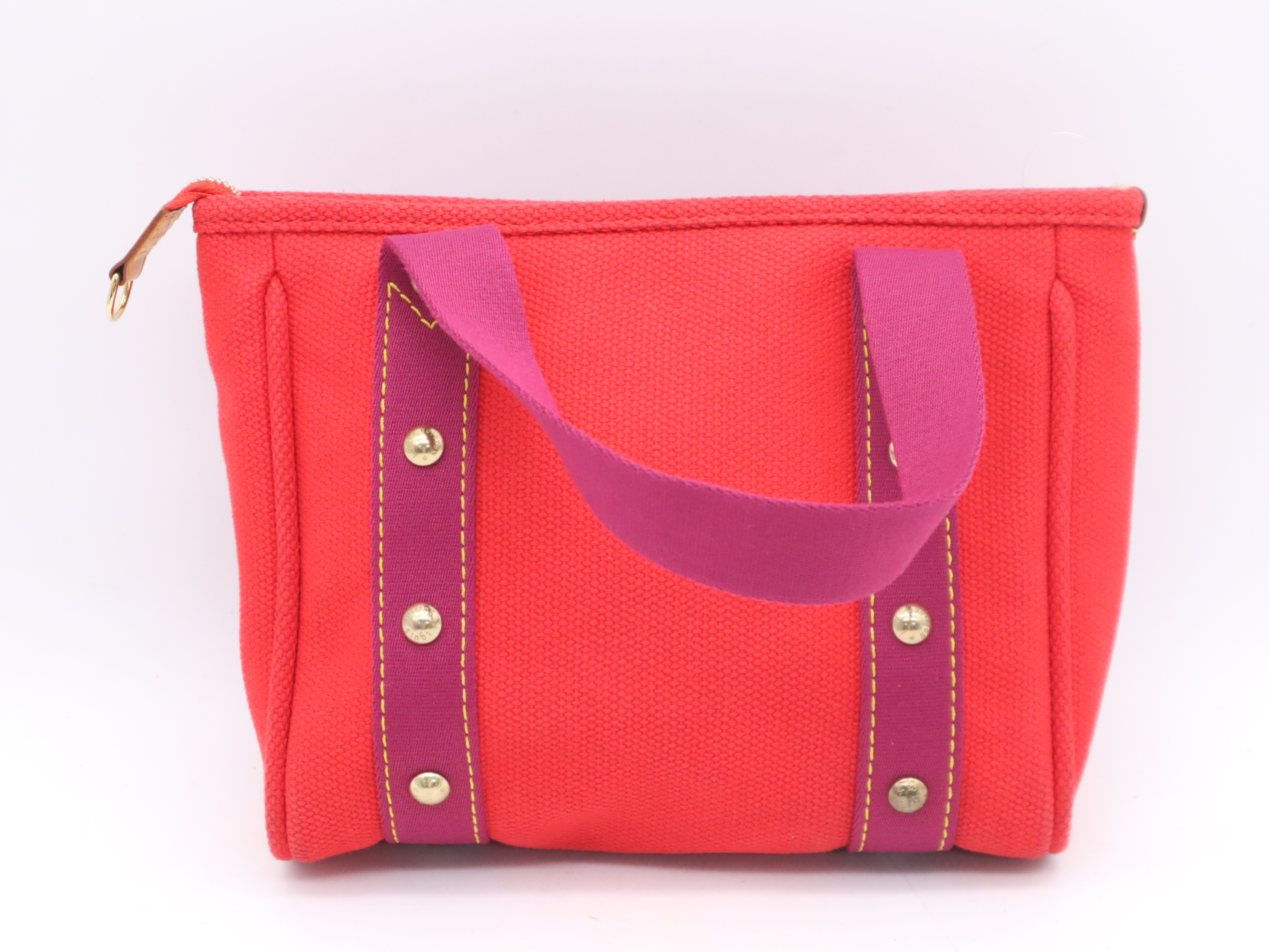 M40037 Antigua Cabas PM Rouge Handbag — view 2