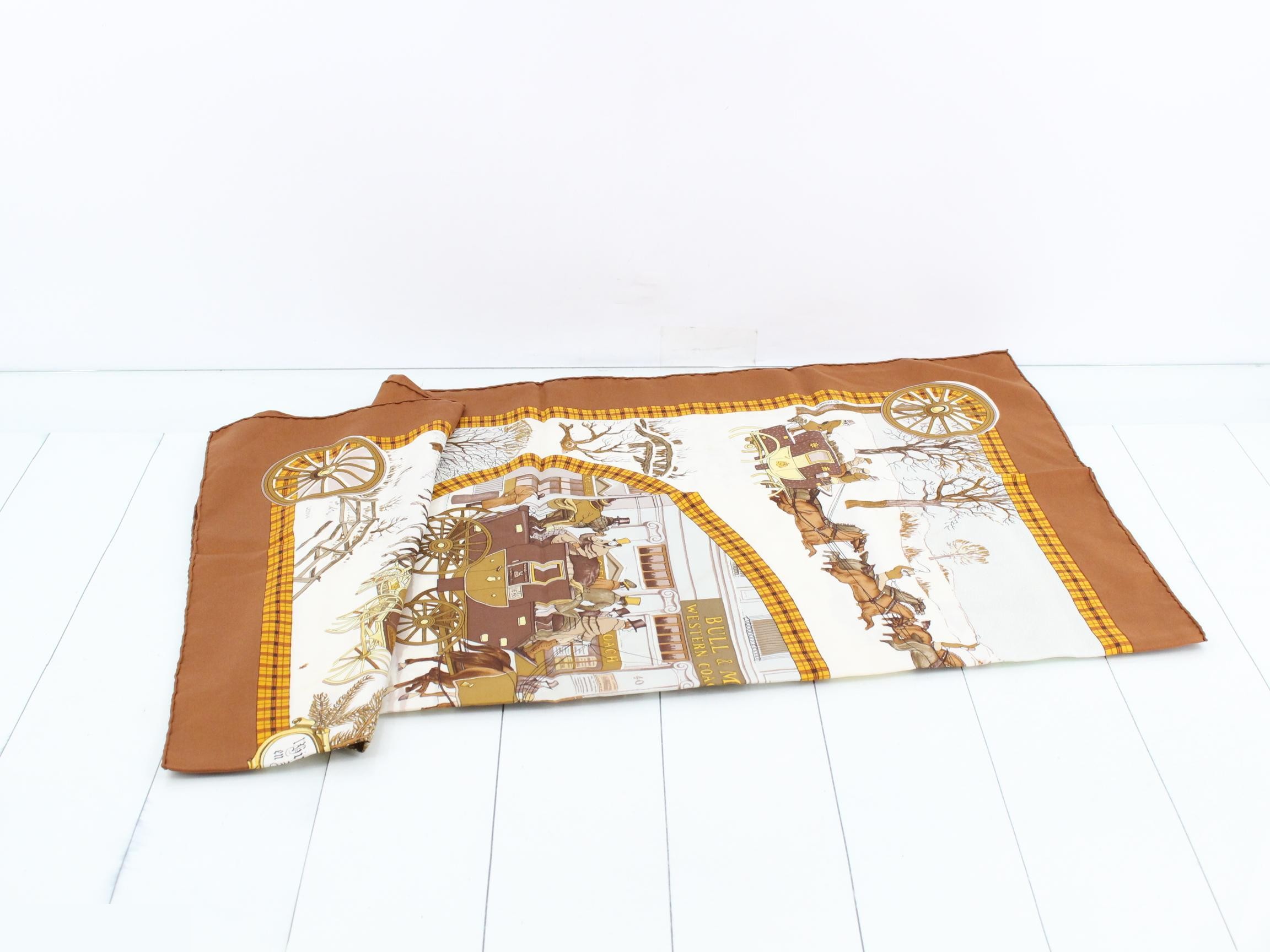 Carré 90 Winter Mail Coach Silk Scarf — view 3