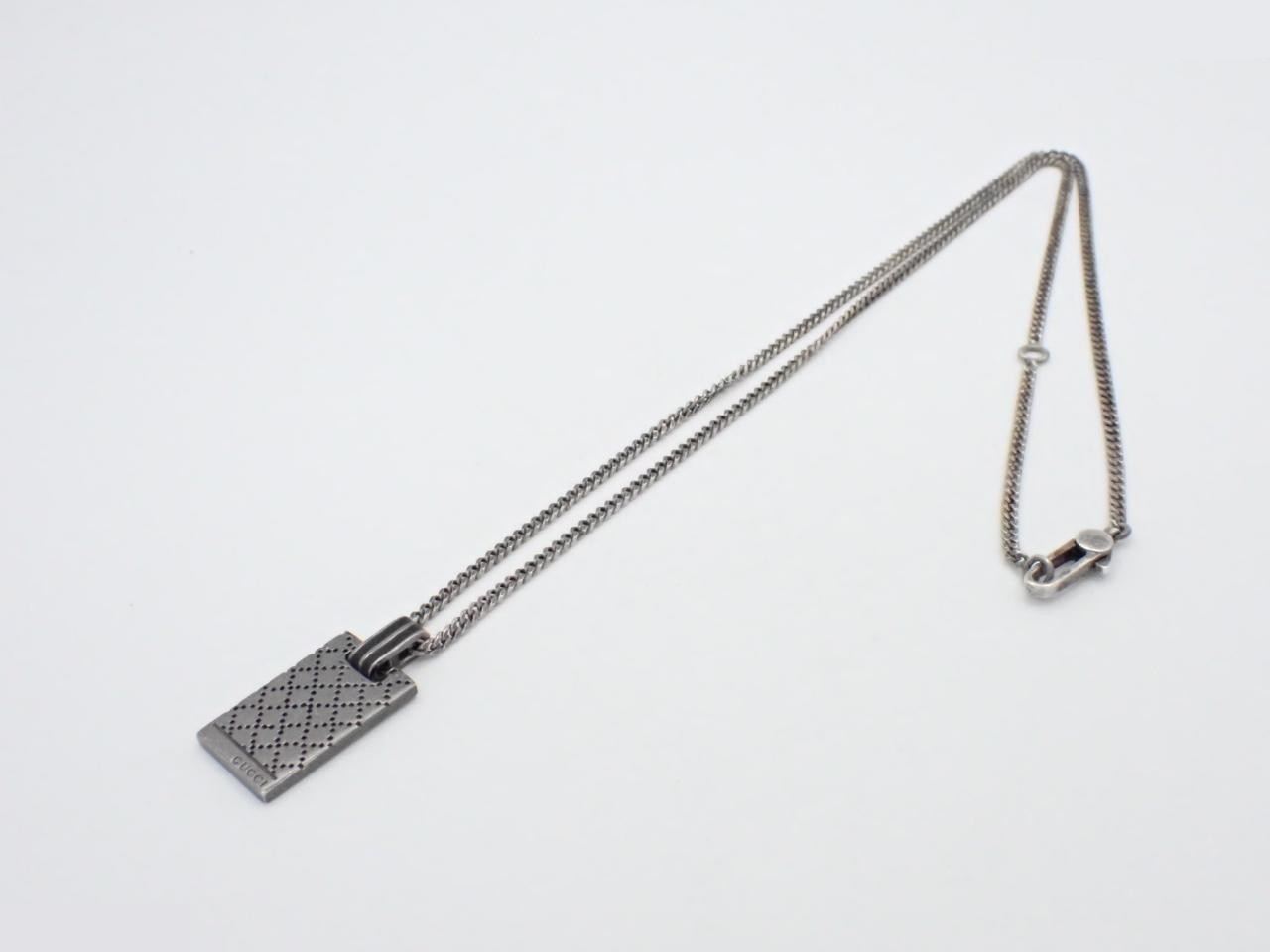 Diamante 925 Sterling Silver Necklace, 18.2g, Box, Pouch, Chain approx. 60cm — view 3