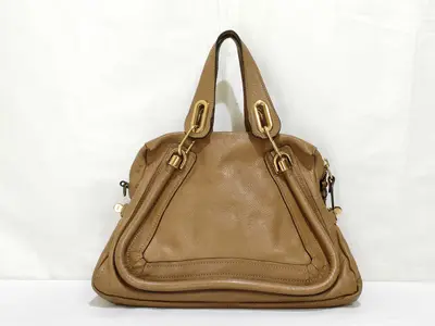 Paraty Handbag, Leather, Camel