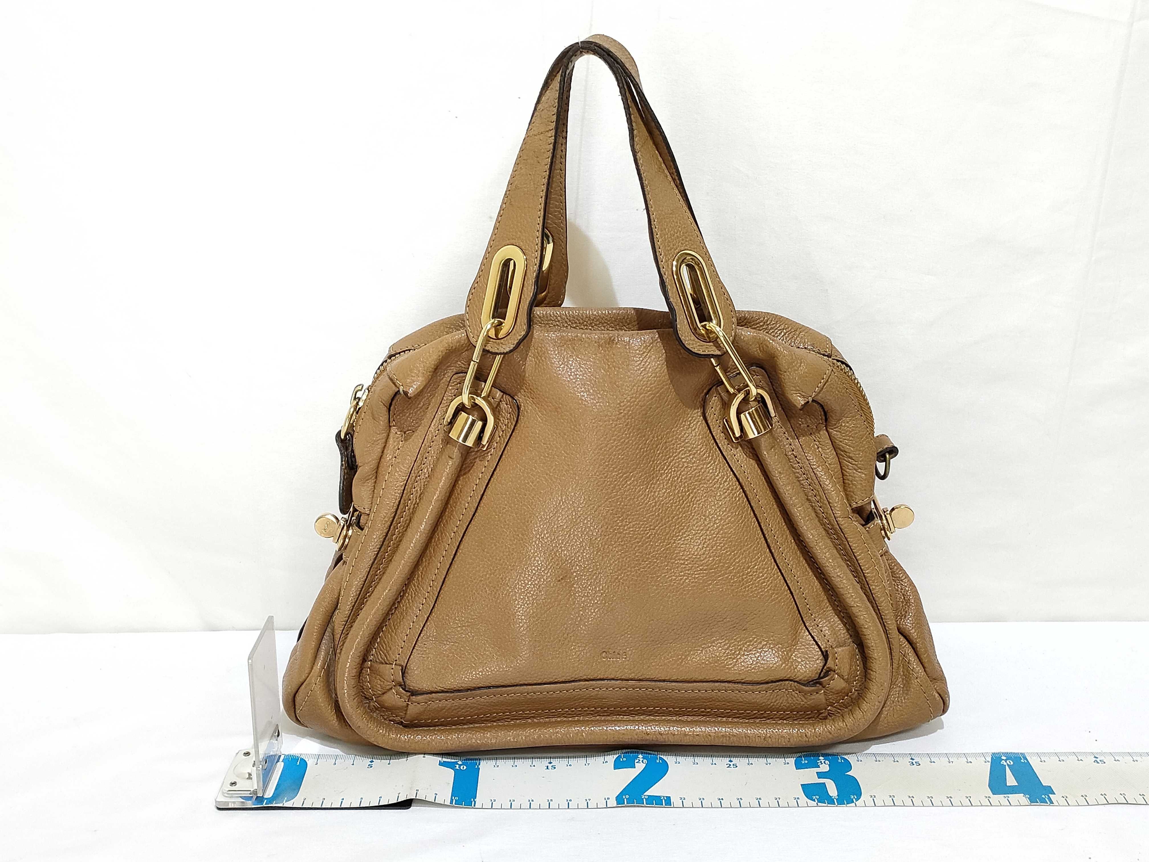 Paraty Handbag, Leather, Camel — view 2