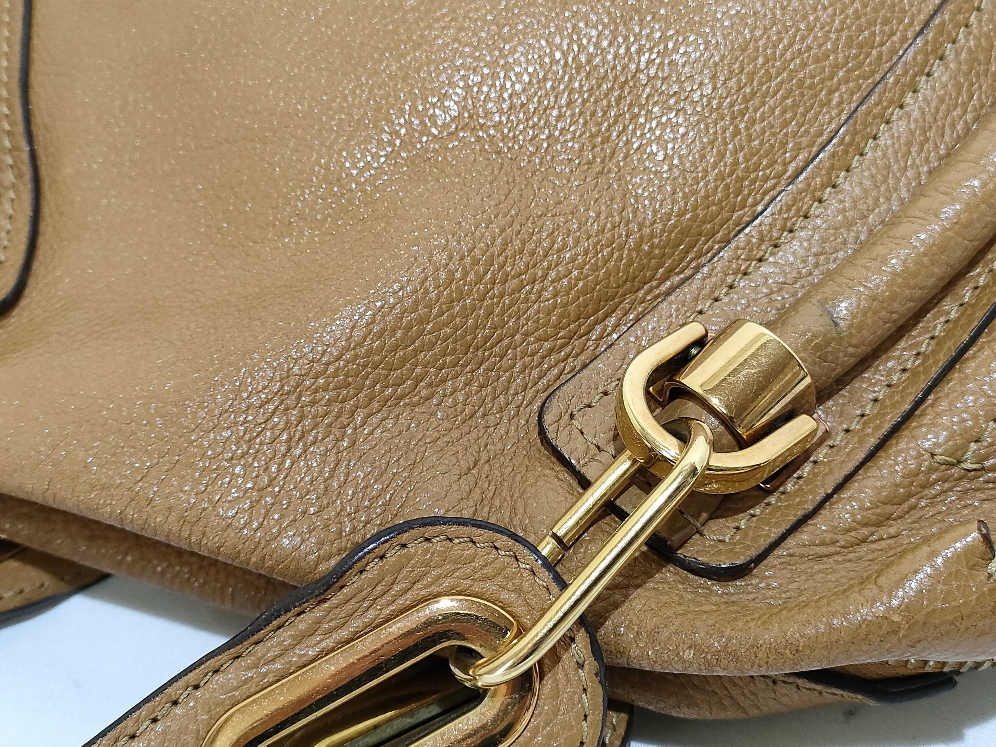 Paraty Handbag, Leather, Camel — view 5