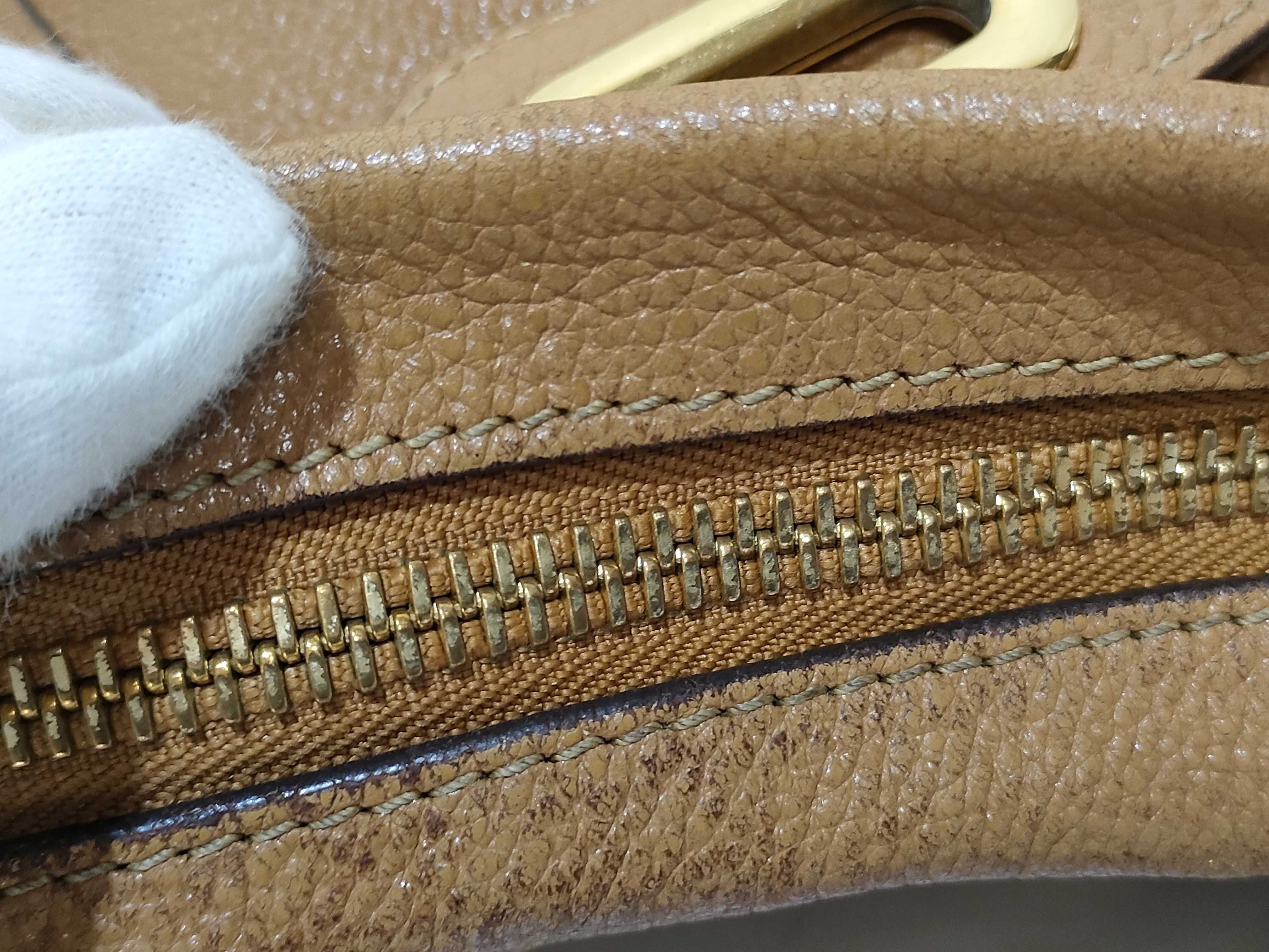 Paraty Handbag, Leather, Camel — view 8