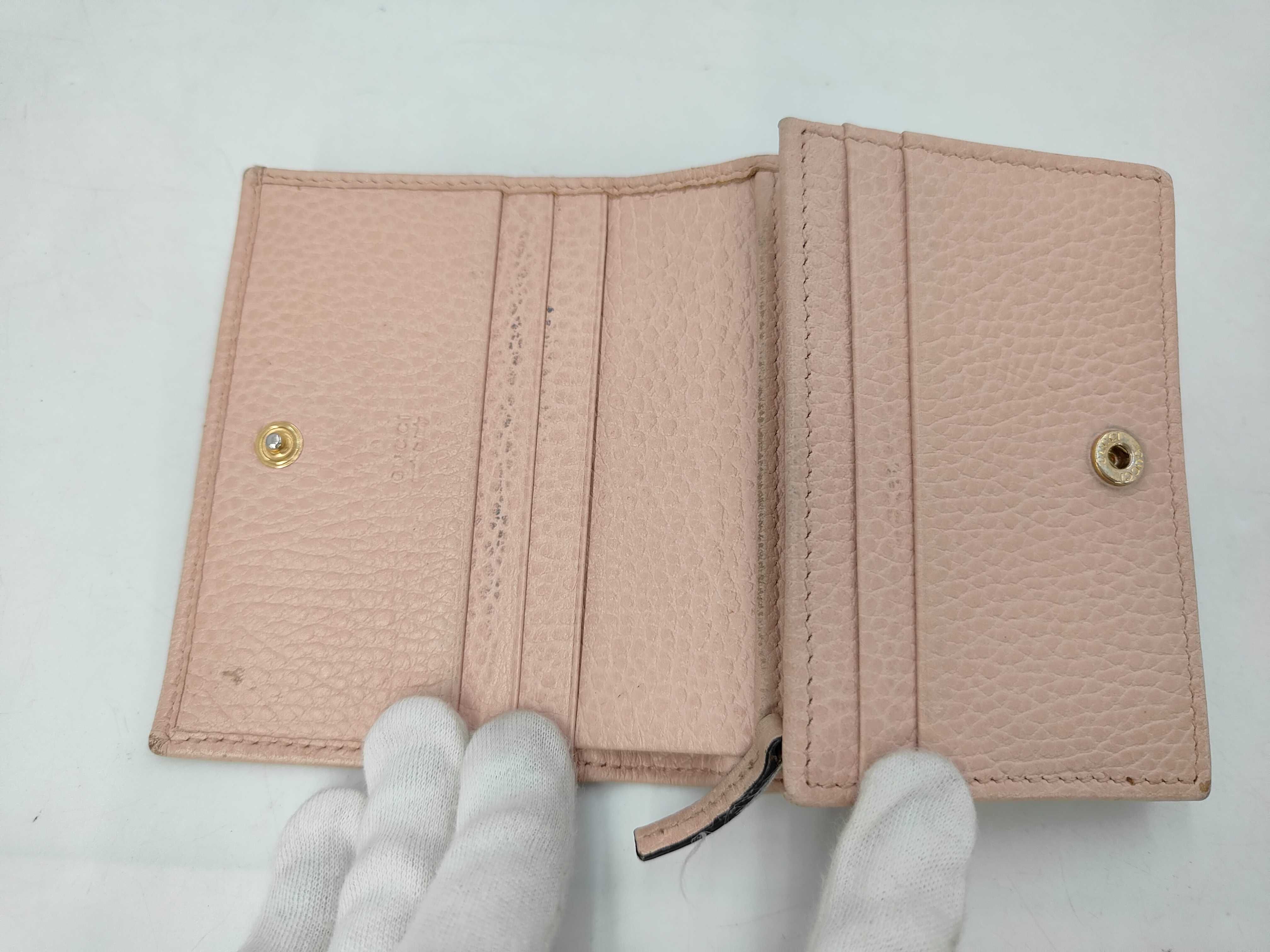 GG Marmont Wallet, Pink Leather Wallet — view 5