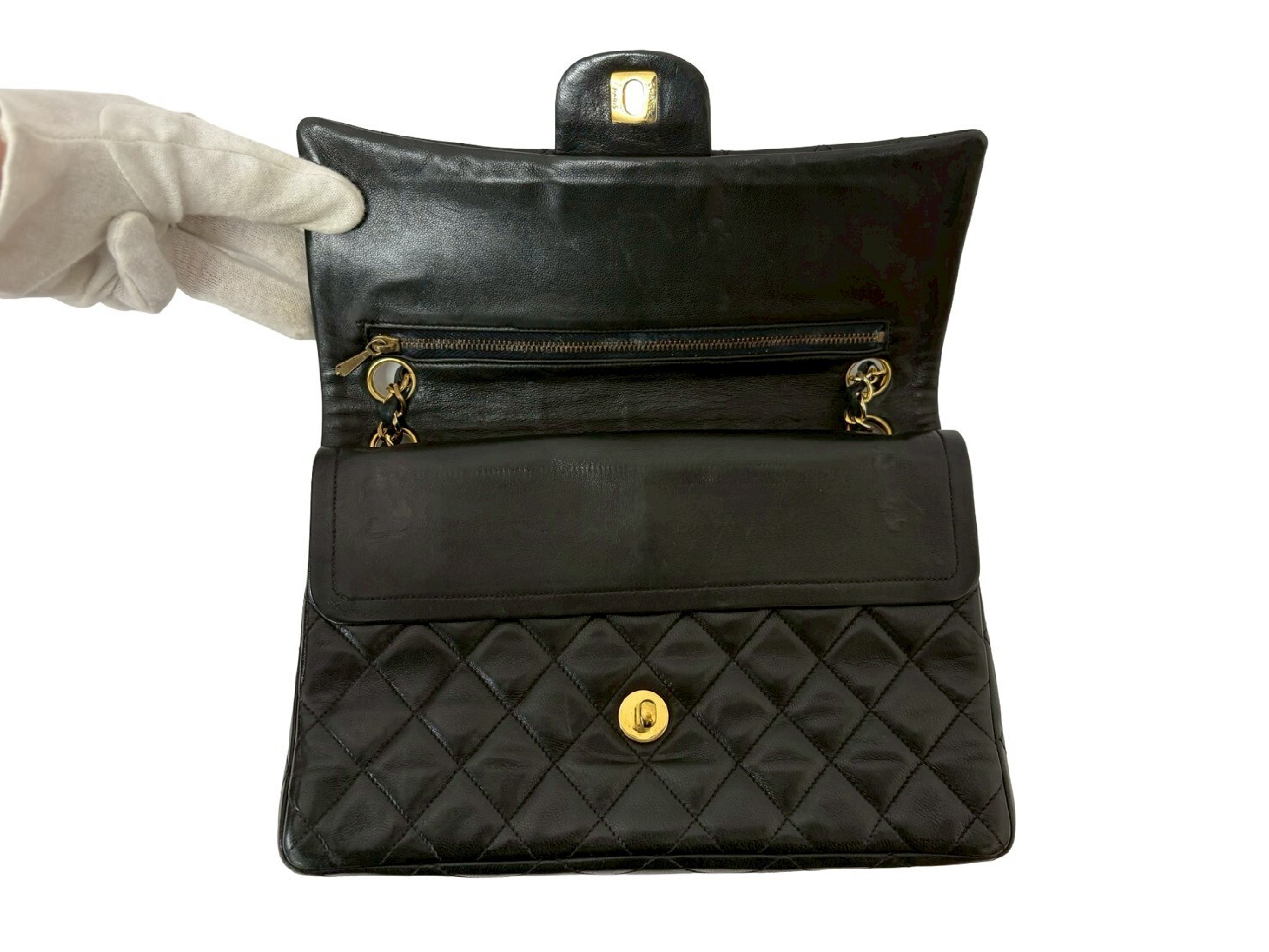 Matelassé Double Flap Shoulder Bag — view 6