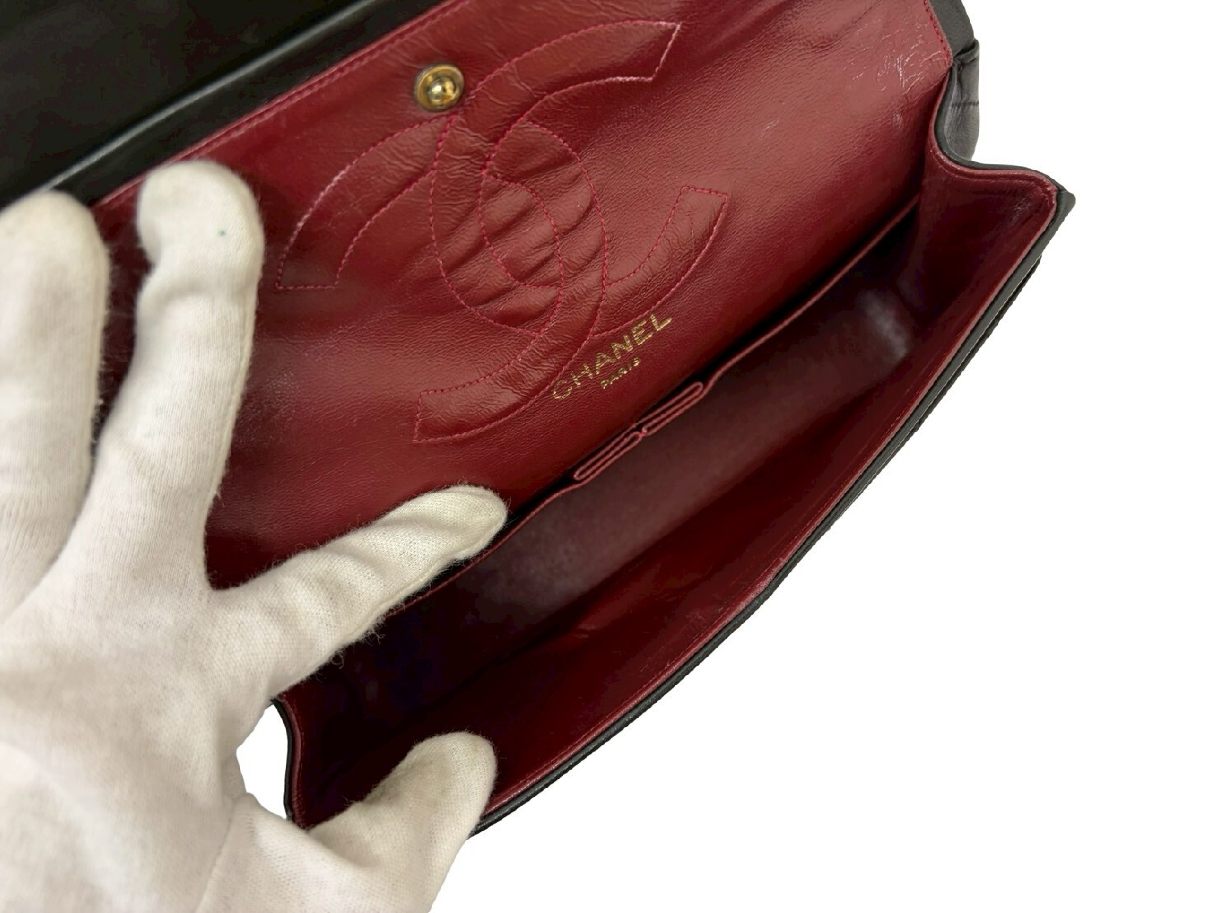 Matelassé Double Flap Shoulder Bag — view 9