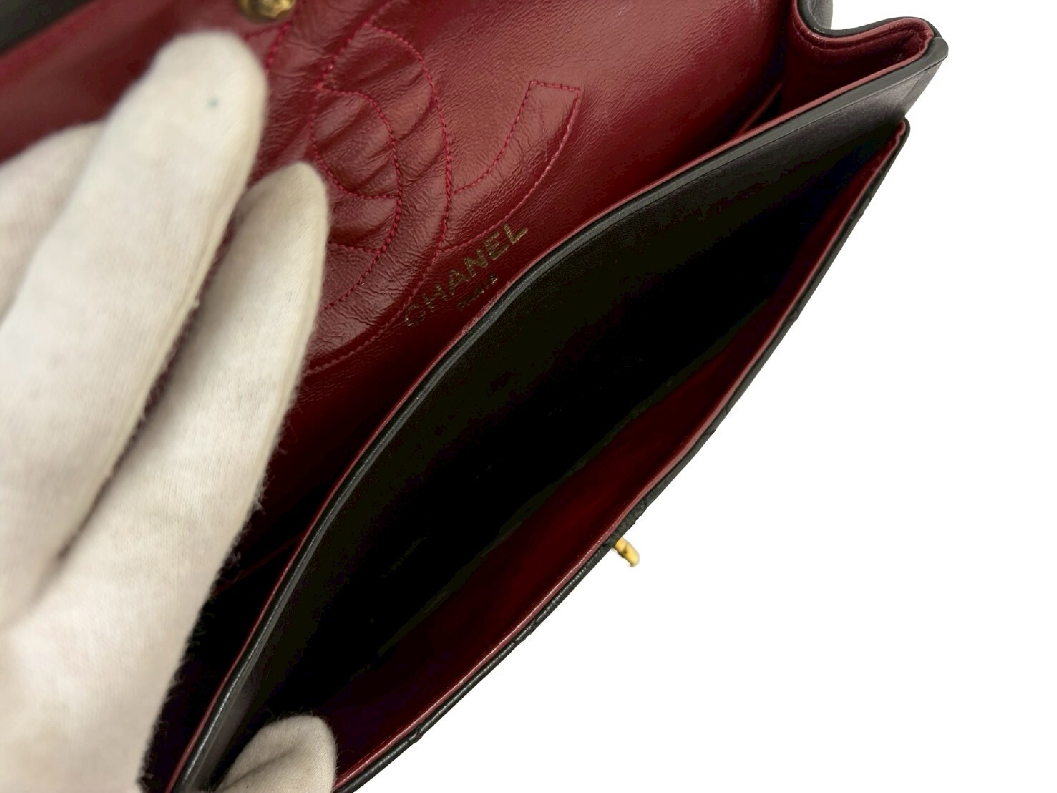 Matelassé Double Flap Shoulder Bag — view 10