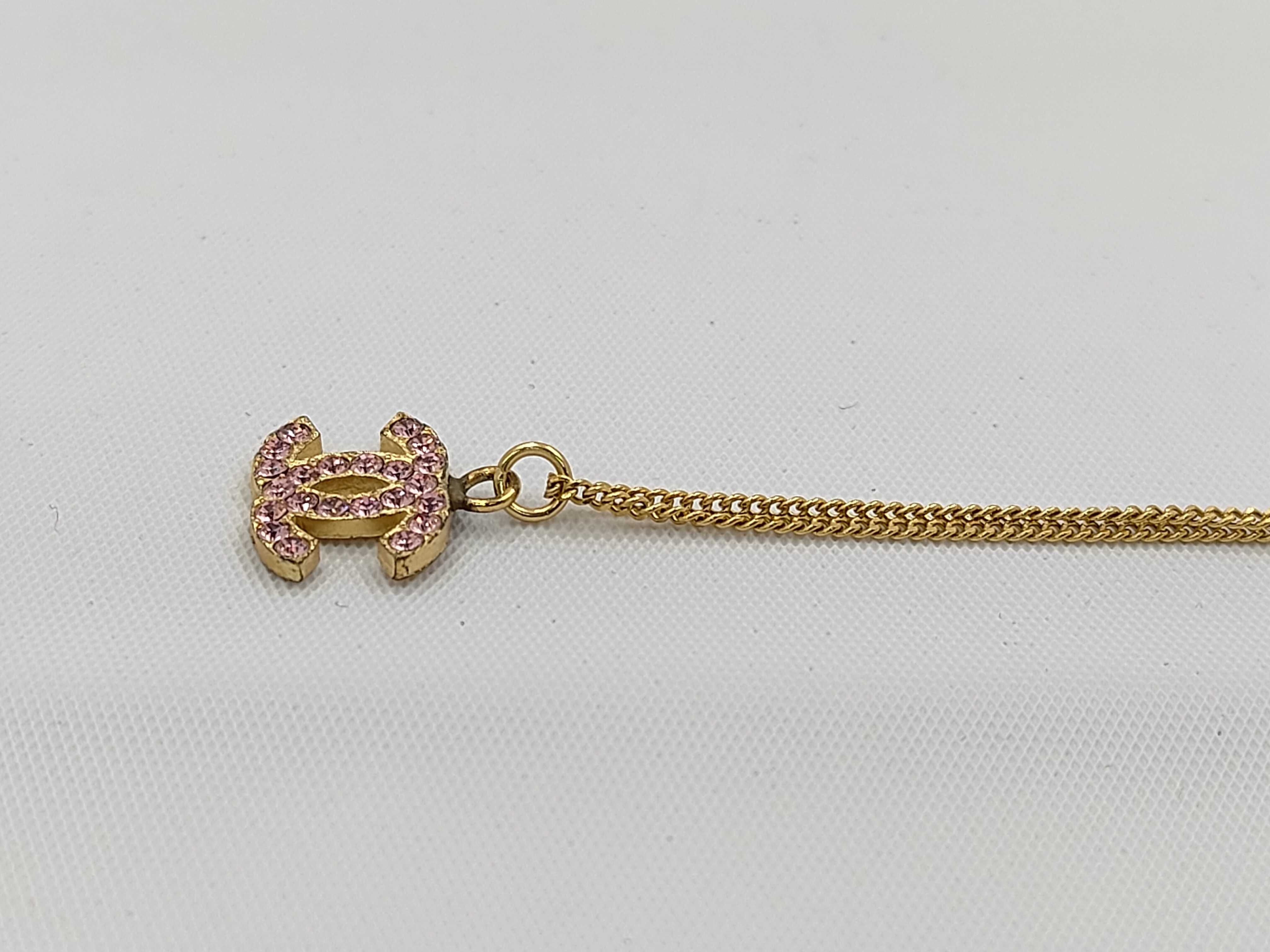 Coco Mark Rhinestone Necklace 02A — view 3