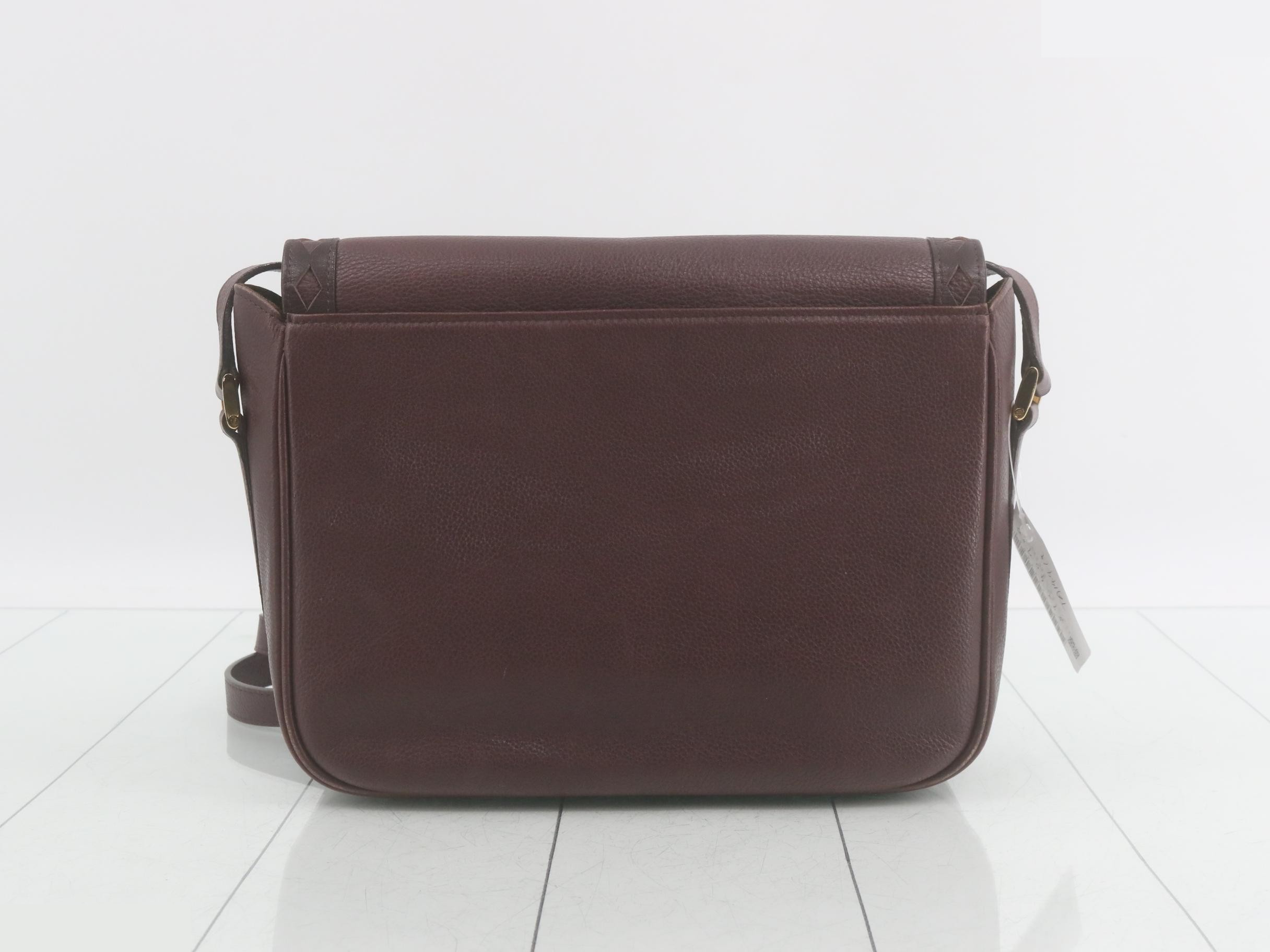 logo leather shoulder bag — view 2
