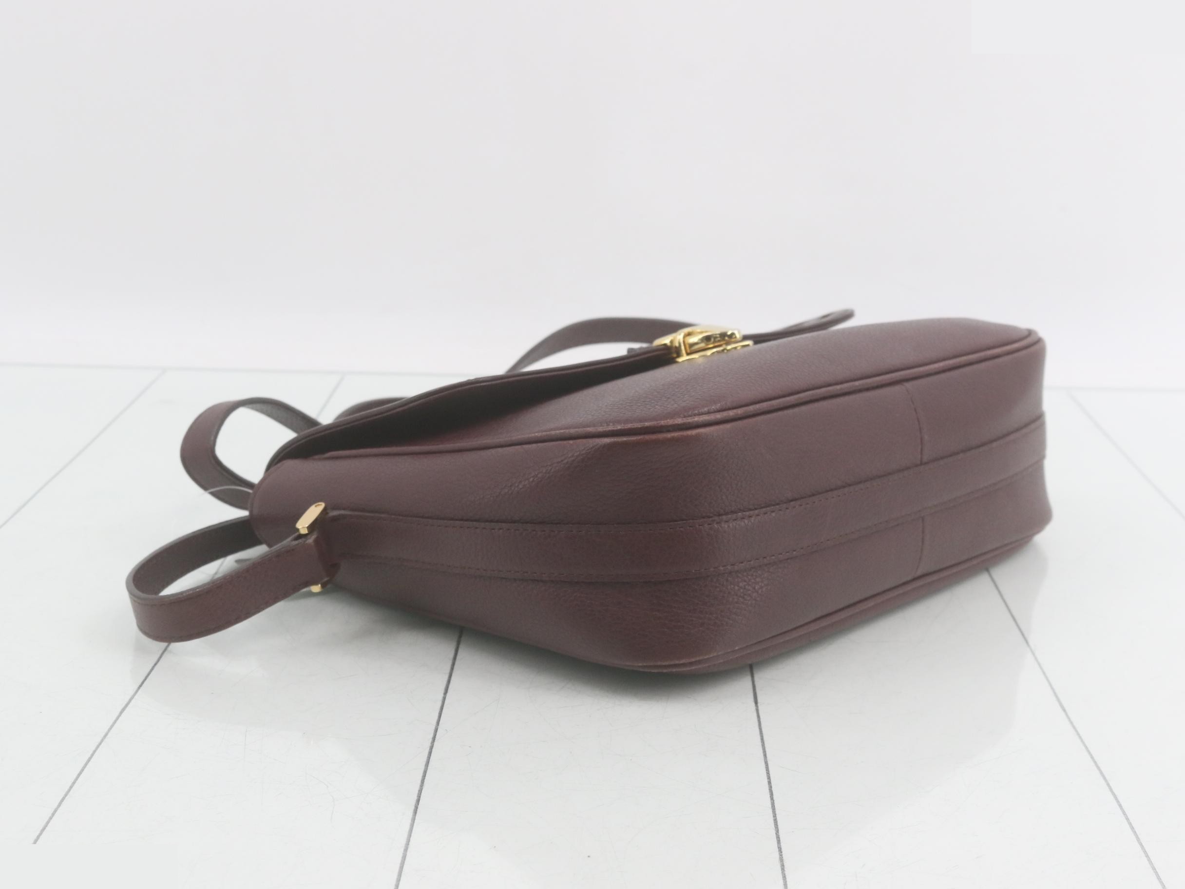 logo leather shoulder bag — view 5