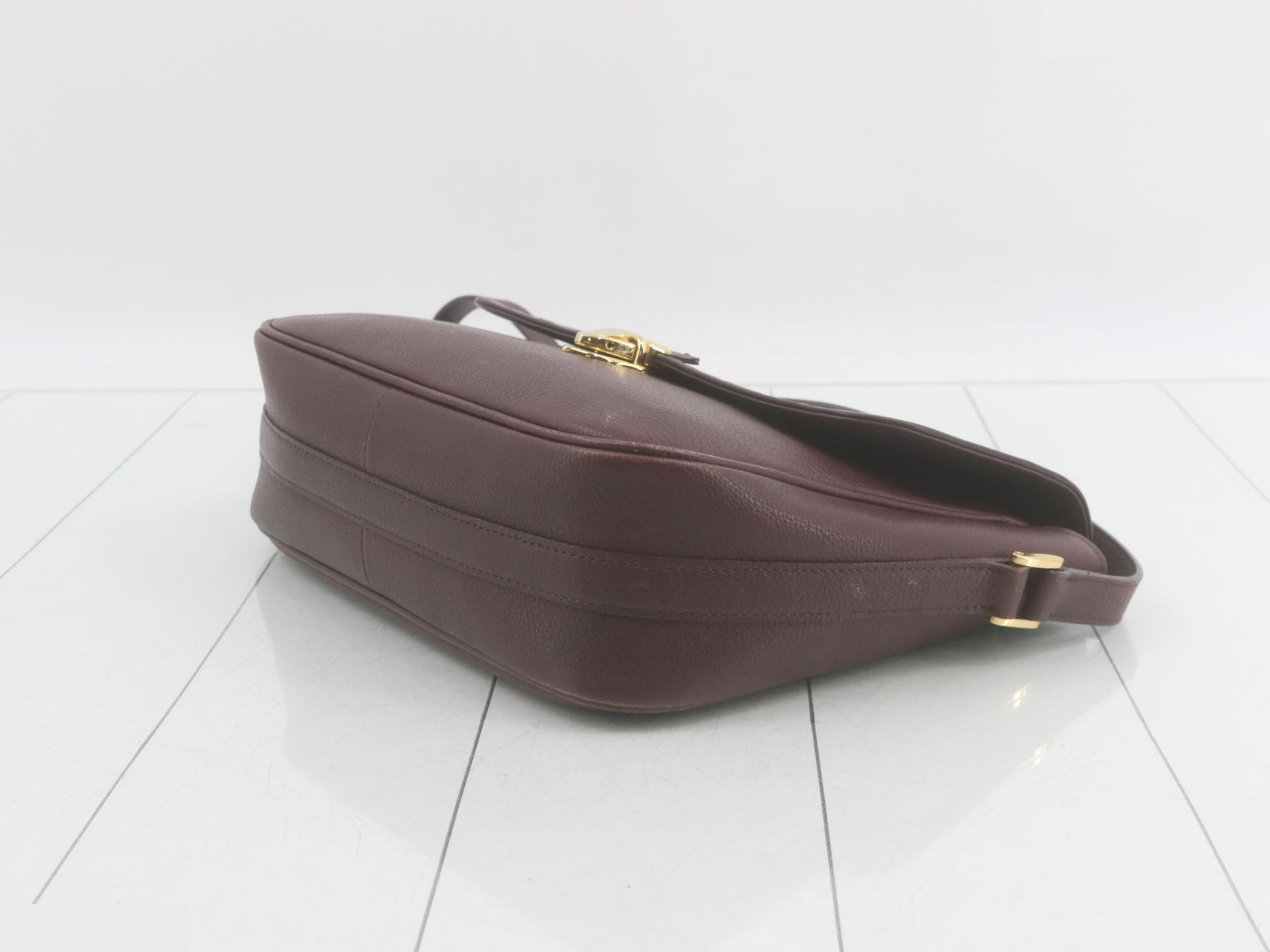 logo leather shoulder bag — view 6
