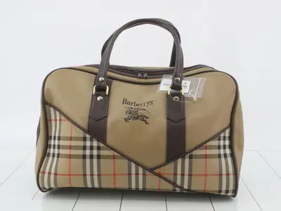 check pattern Boston bag