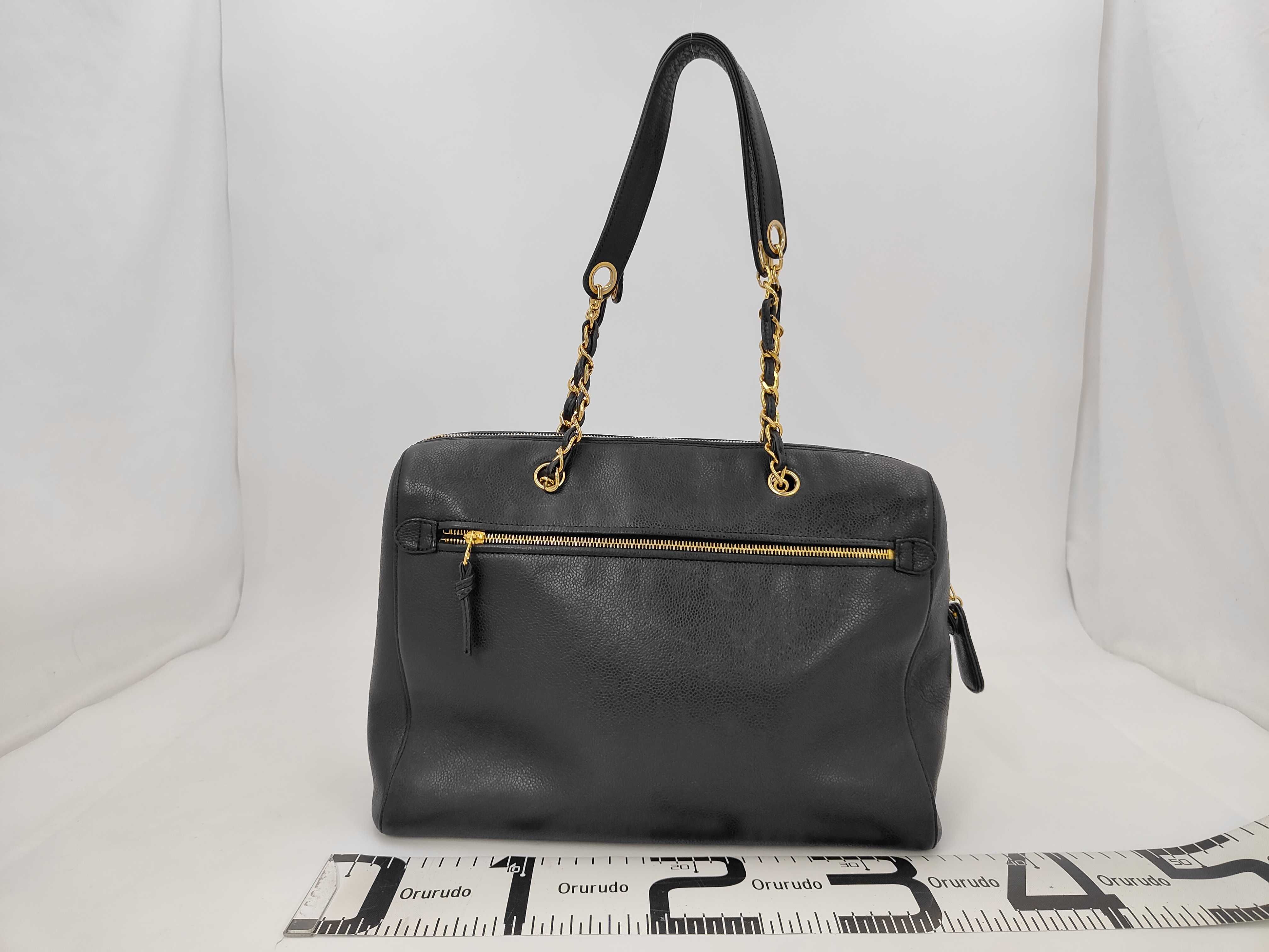 Chain Shoulder Caviar Skin Black No. 5 Bag — view 2