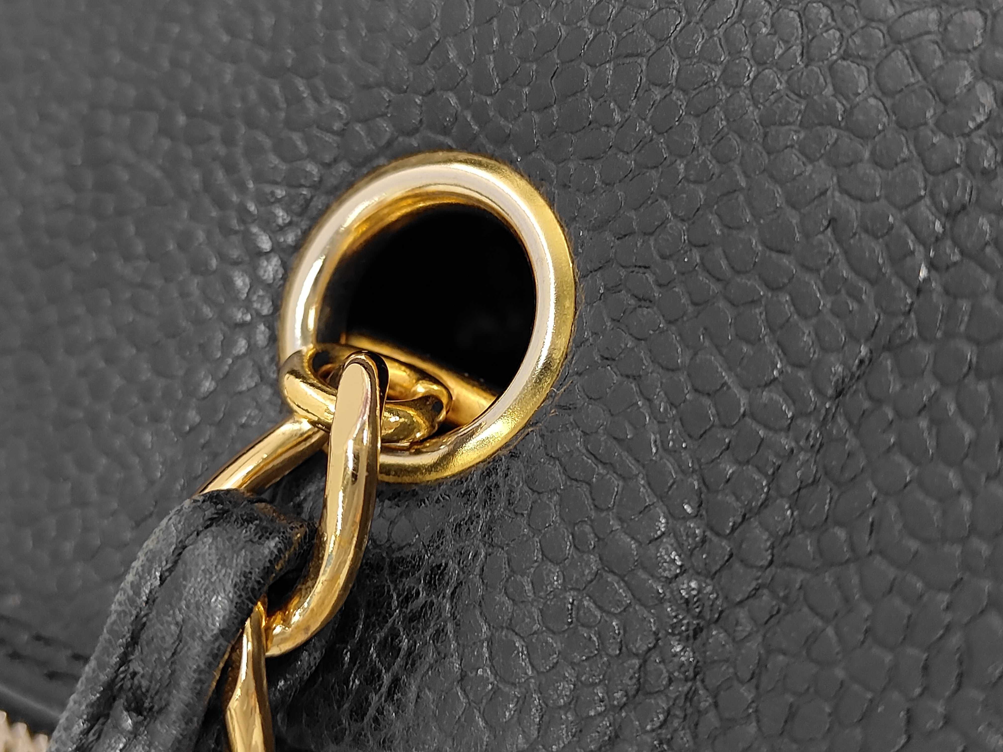 Chain Shoulder Caviar Skin Black No. 5 Bag — view 6
