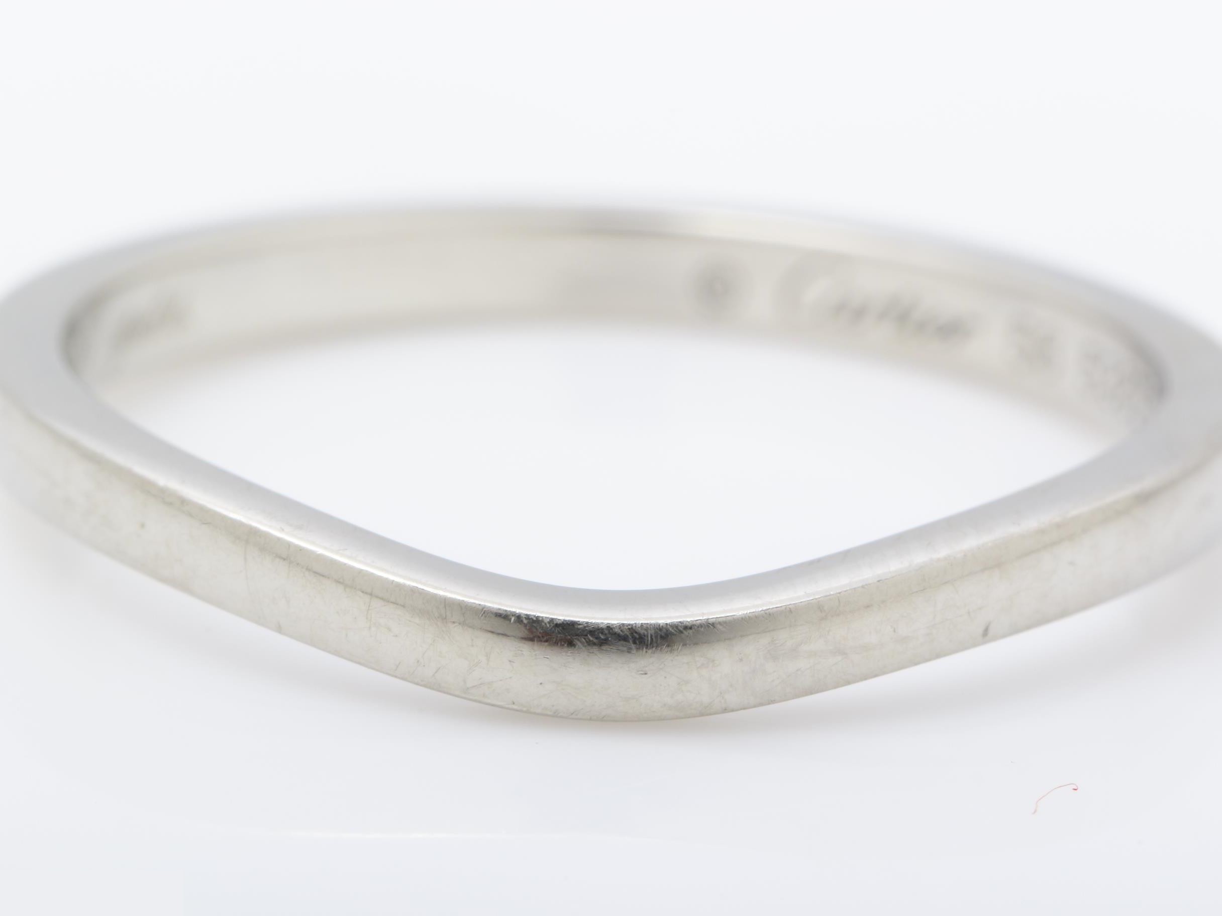 Pt950 ring 3.5g #56/Actual size #15.5 — view 2