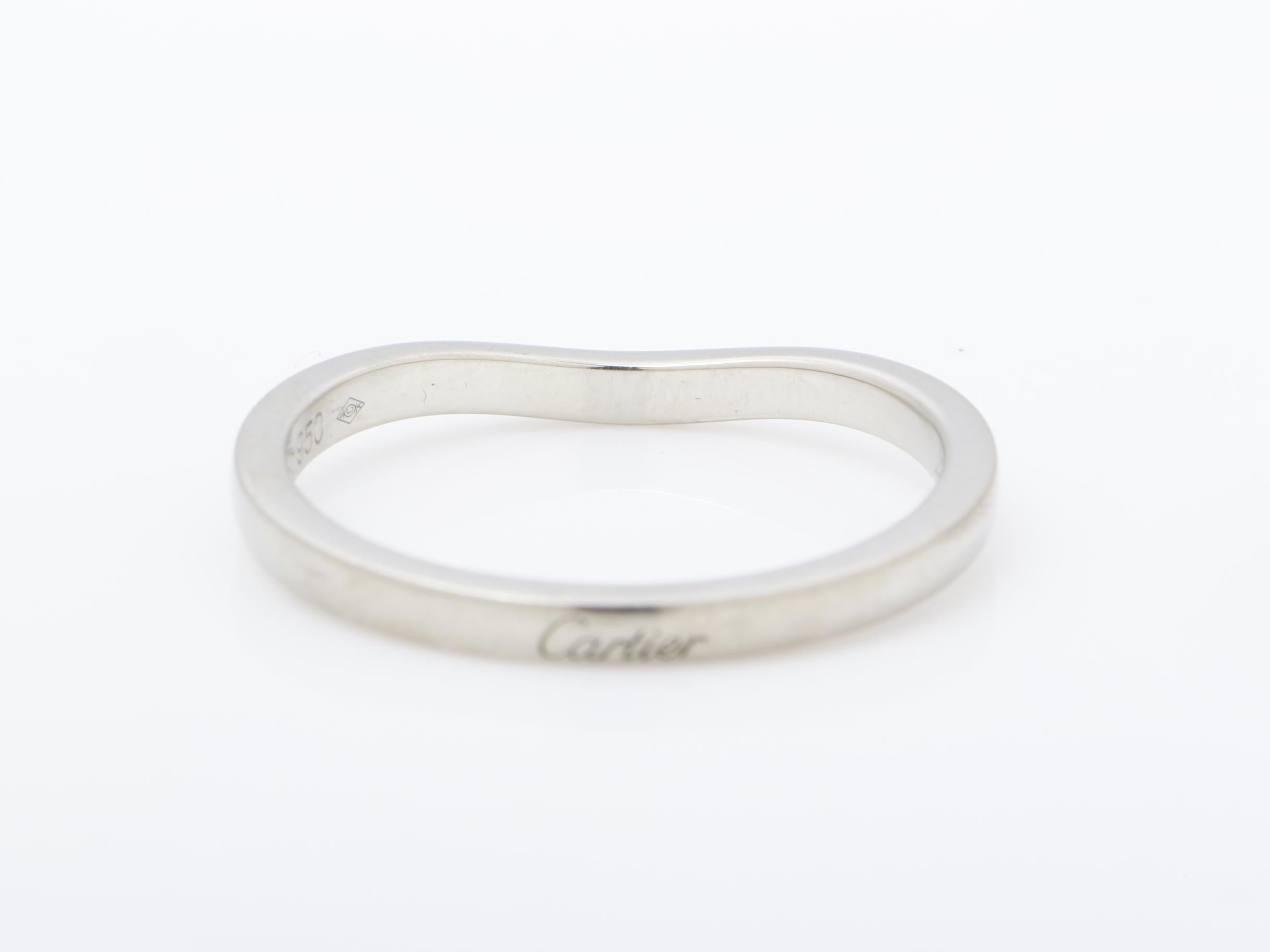 Pt950 ring 3.5g #56/Actual size #15.5 — view 4