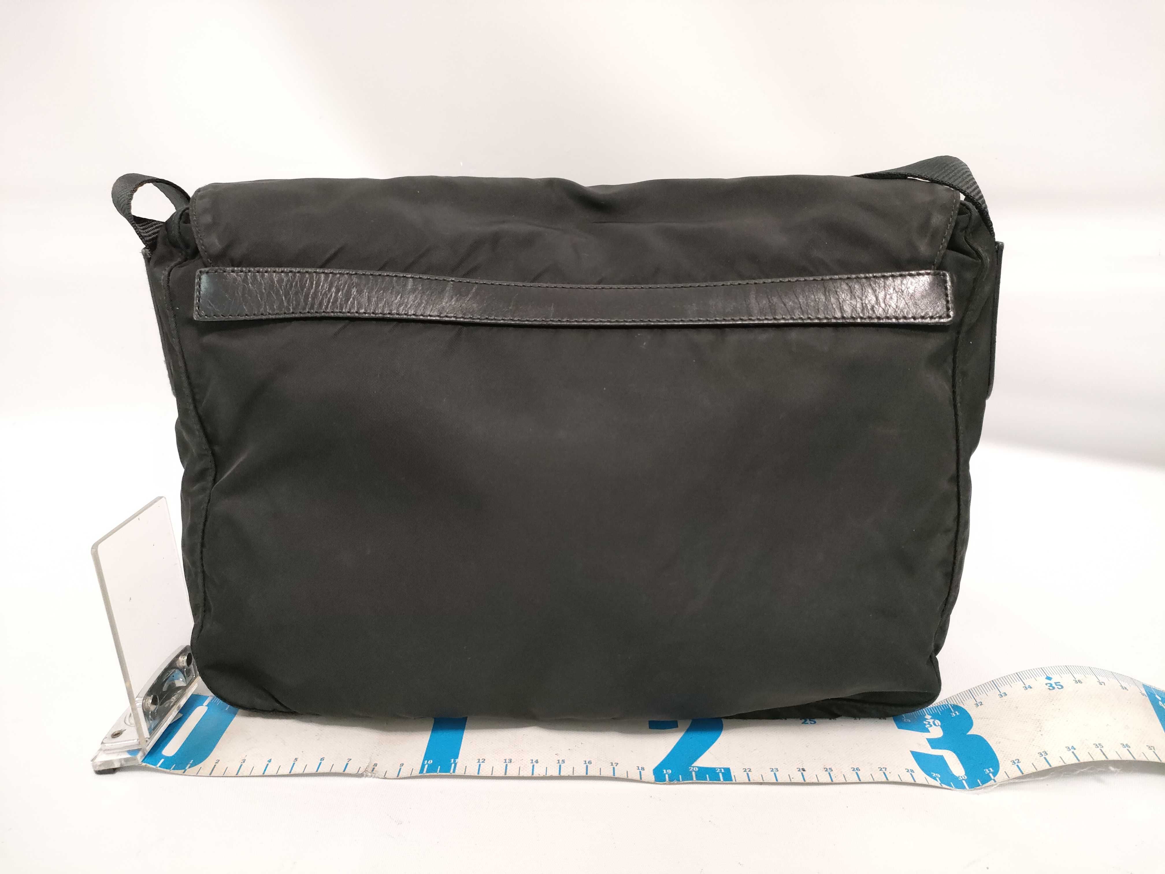 Nylon Shoulder Bag, Black — view 2
